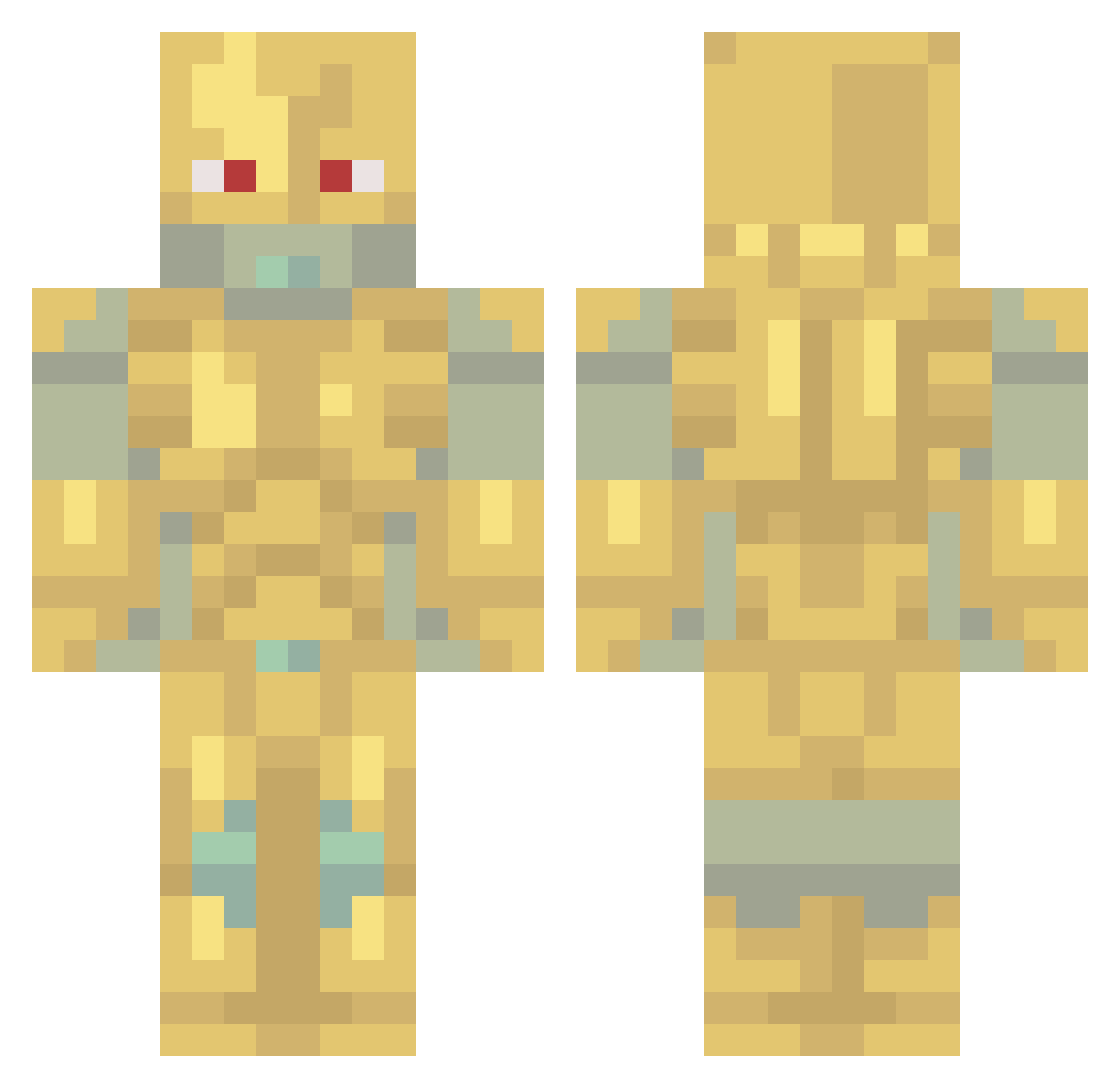 Kevinquiroz3323 Minecraft skin, front and back view