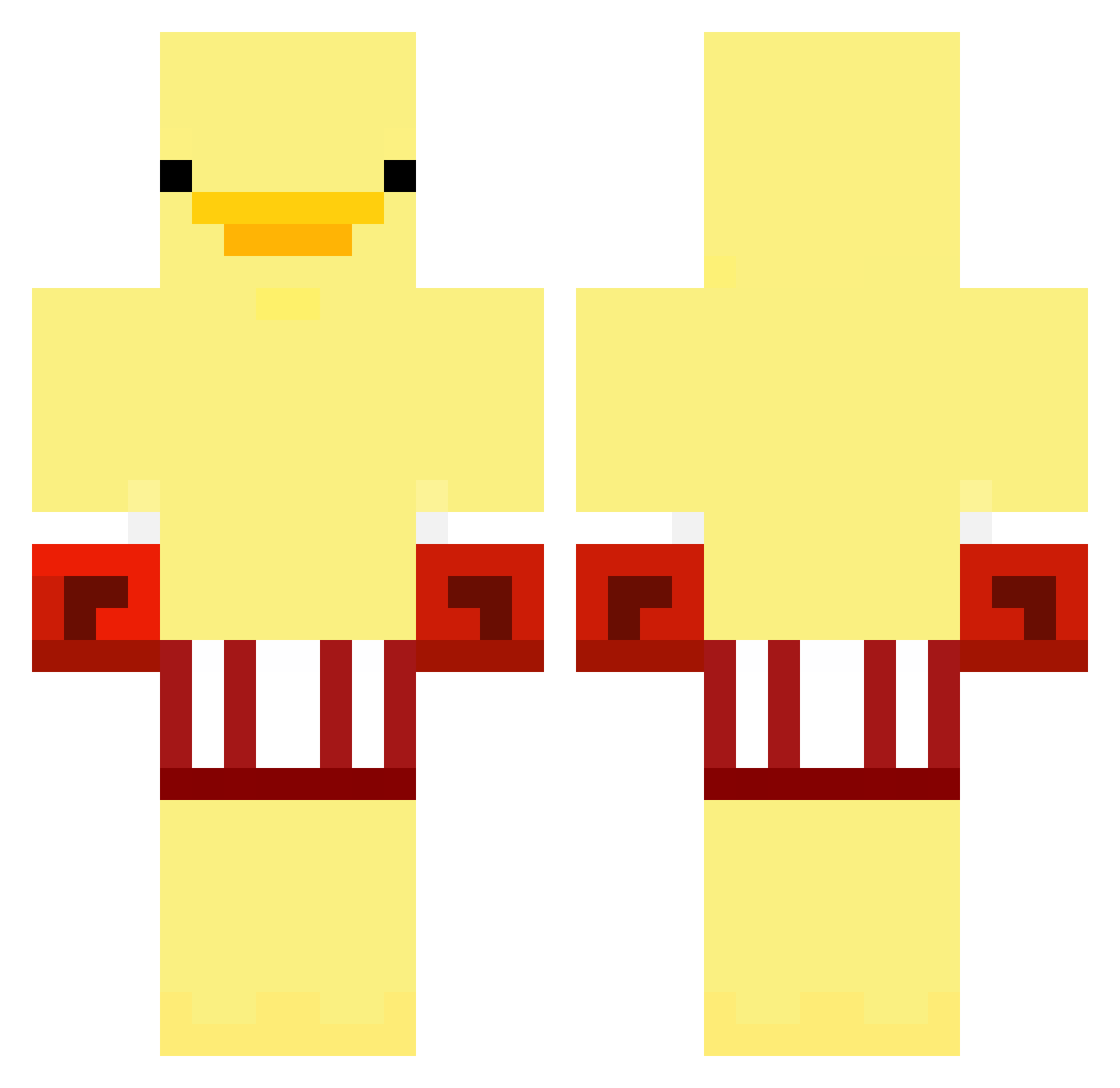 XNOXII_ Minecraft skin, front and back view