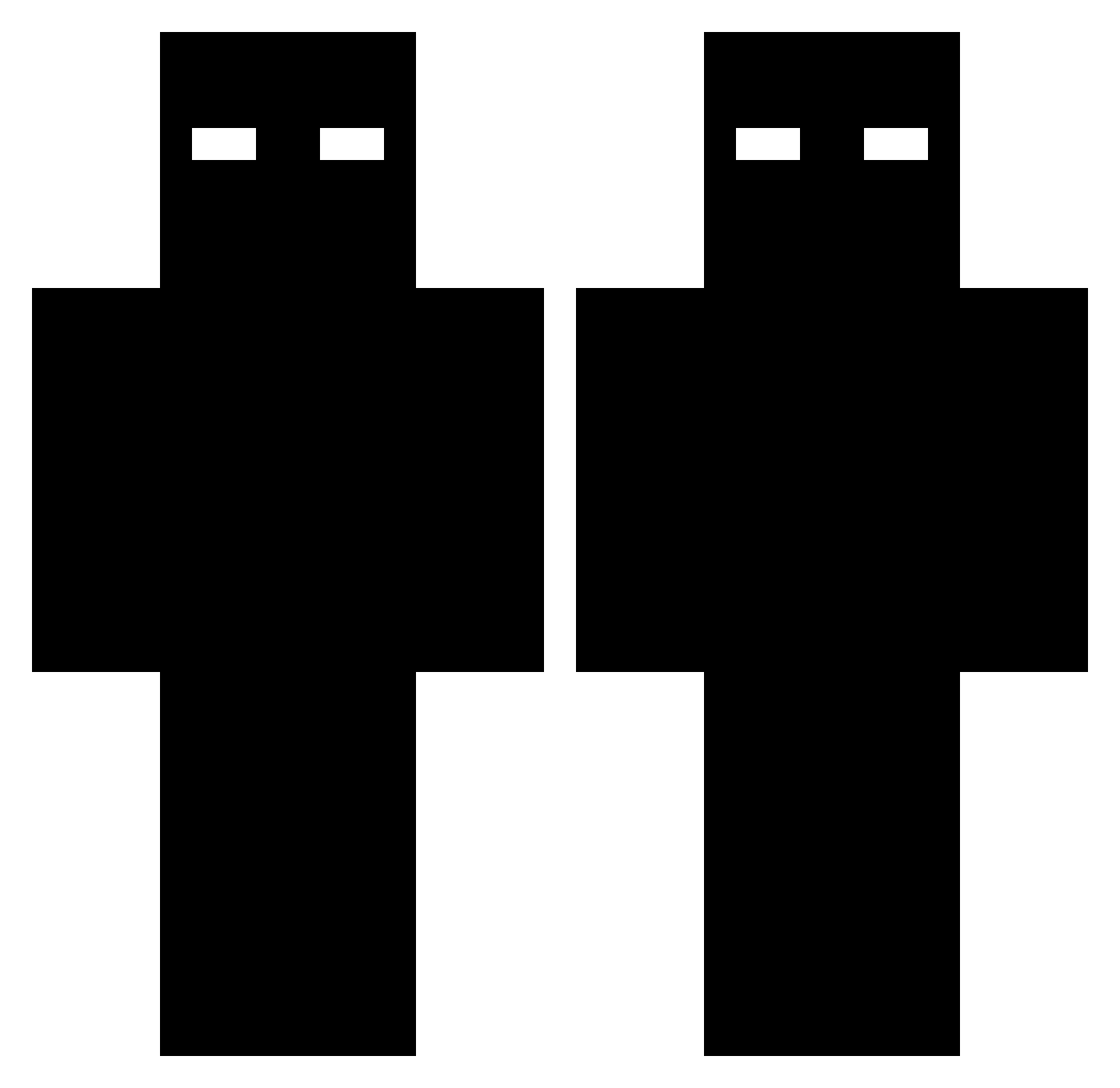 Redline1232 Minecraft skin, front and back view