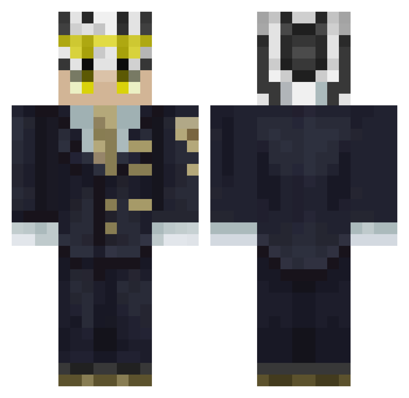 Ccasend83 Minecraft skin, front and back view