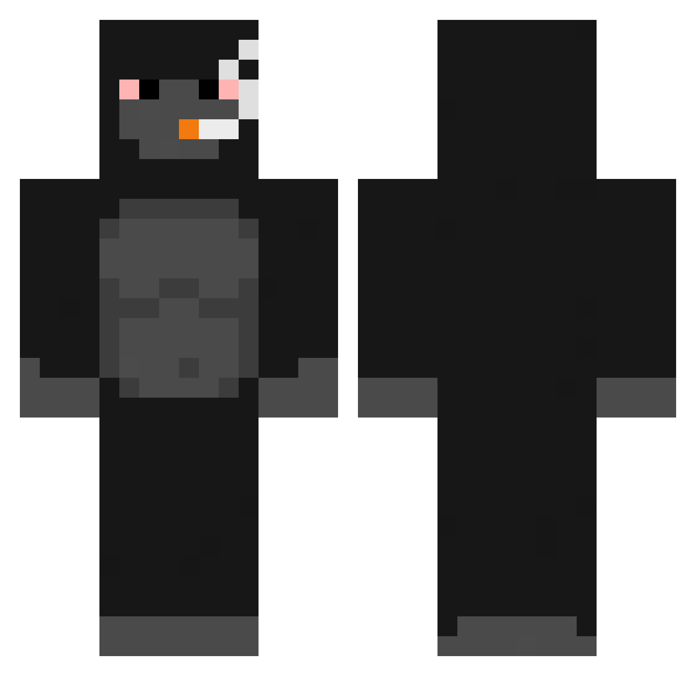 GracieGriffysDad Minecraft skin, front and back view