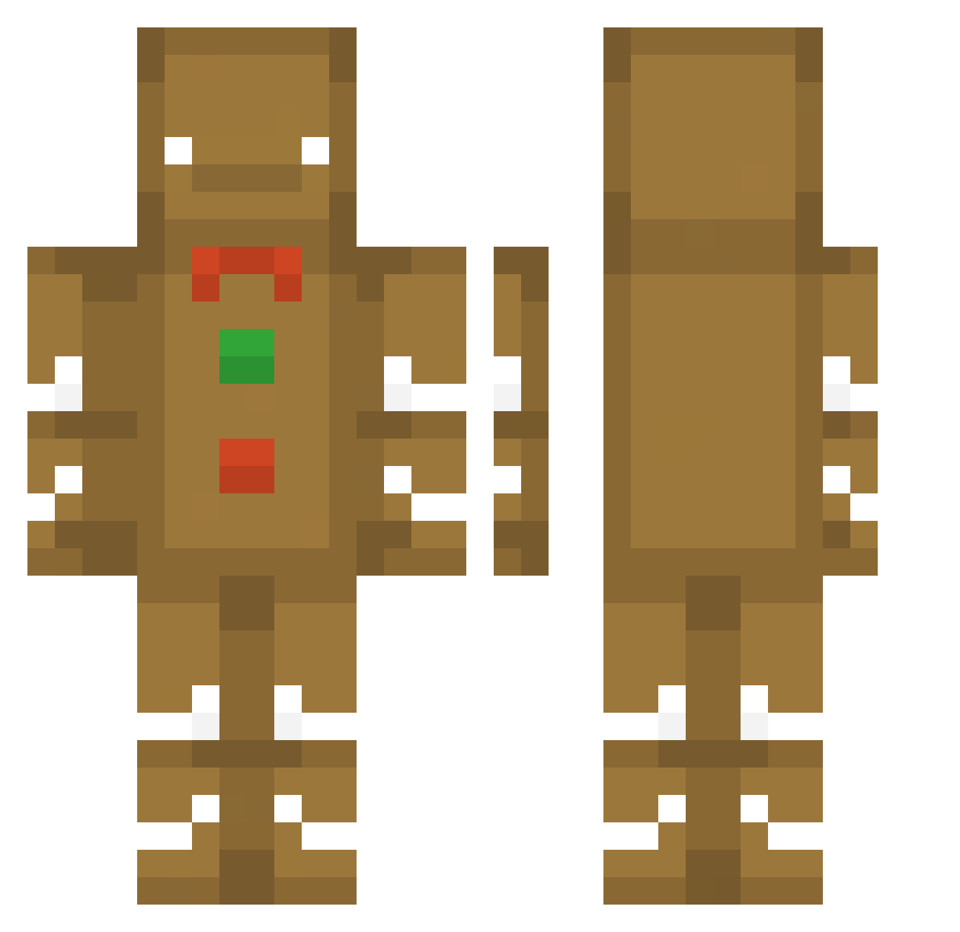 Altz34 Minecraft skin, front and back view