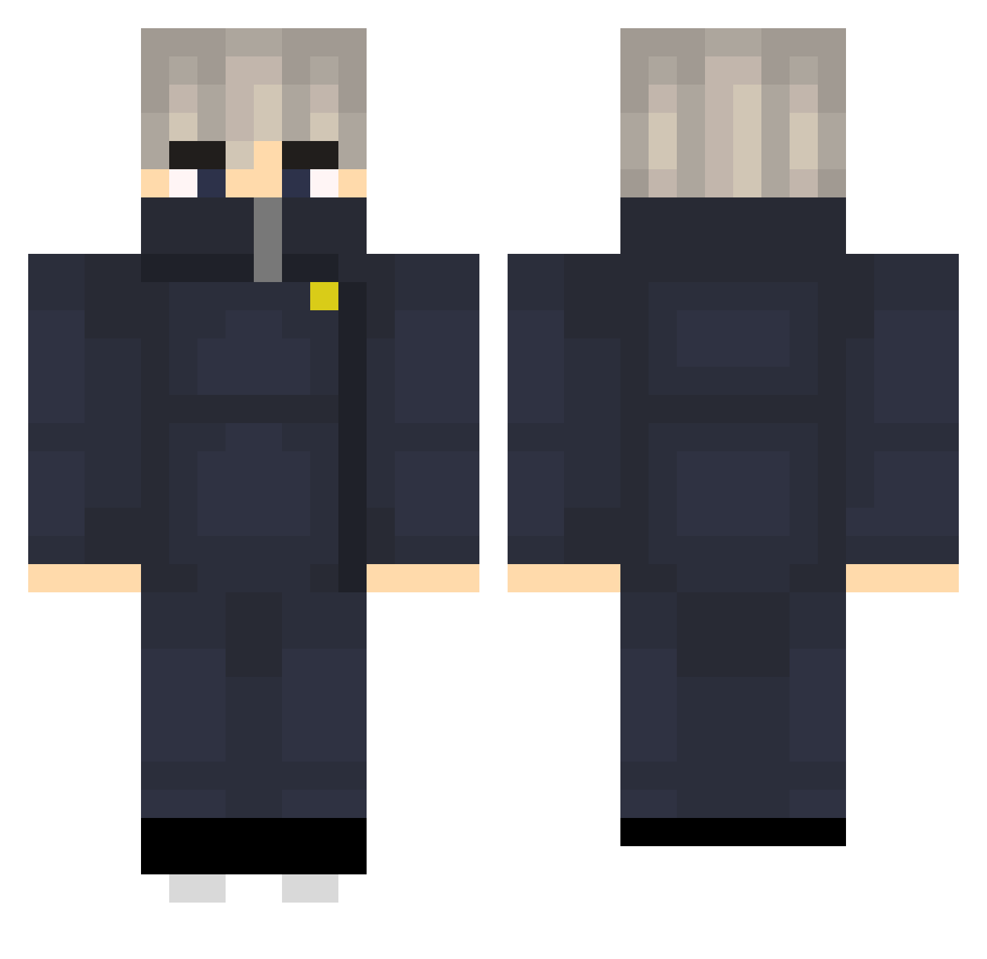 FiElaPhiNe Minecraft skin, front and back view