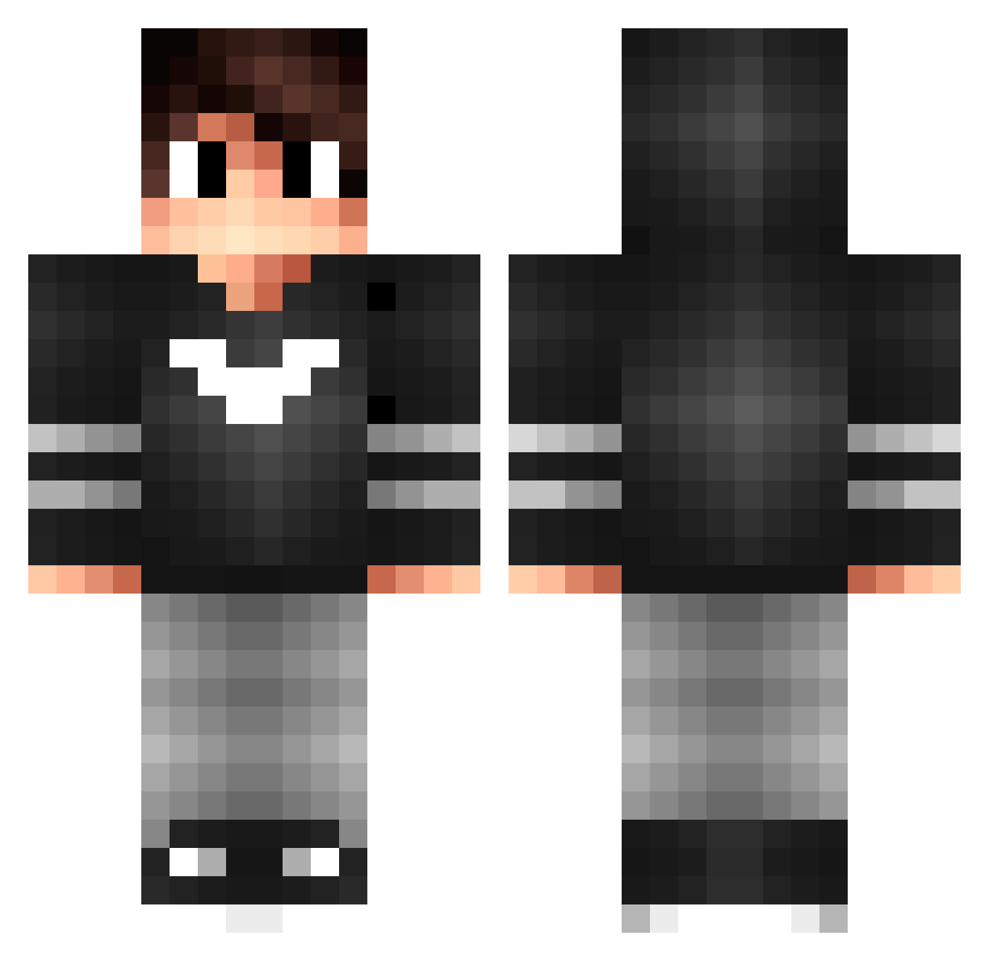 SigmaRui67 Minecraft skin, front and back view