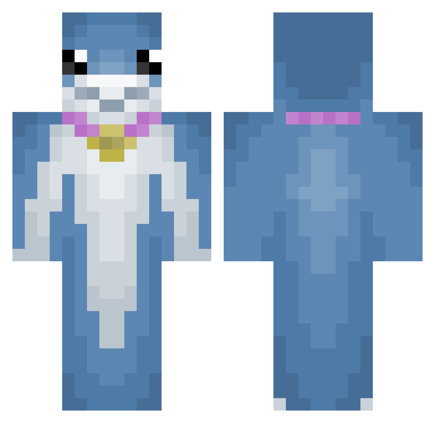 DerpCake2012 Minecraft skin, front and back view