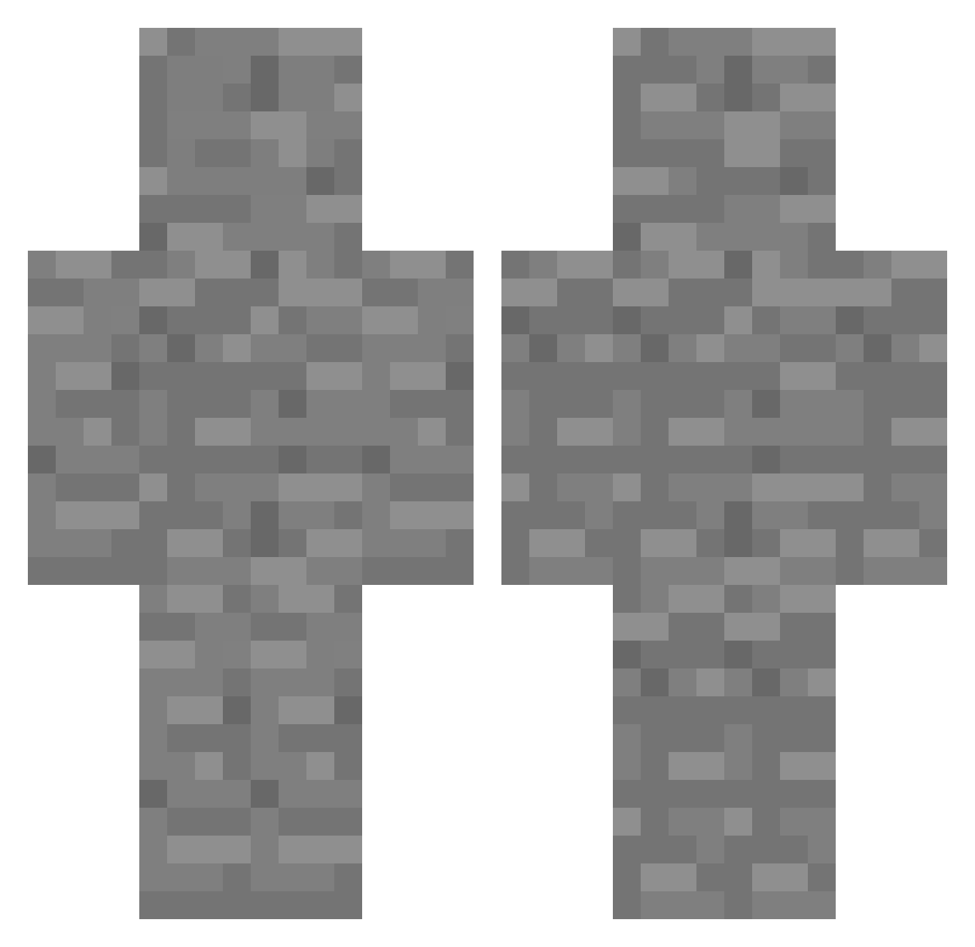 BajanCanoodles Minecraft skin, front and back view