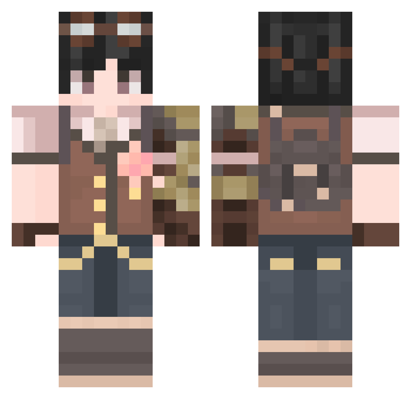 IQianyuanI Minecraft skin, front and back view