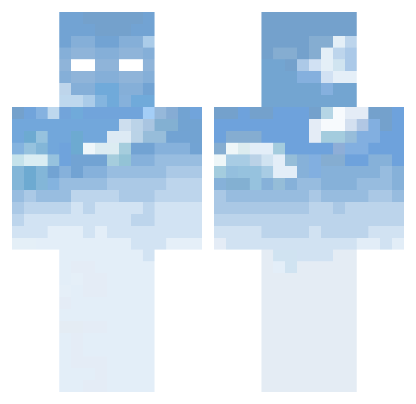balenca Minecraft skin, front and back view
