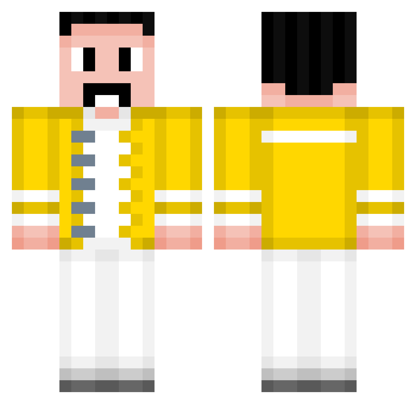 01000011_Dude Minecraft skin, front and back view