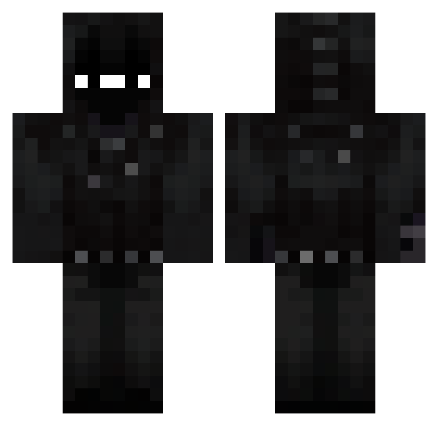 Zxppx Minecraft skin, front and back view