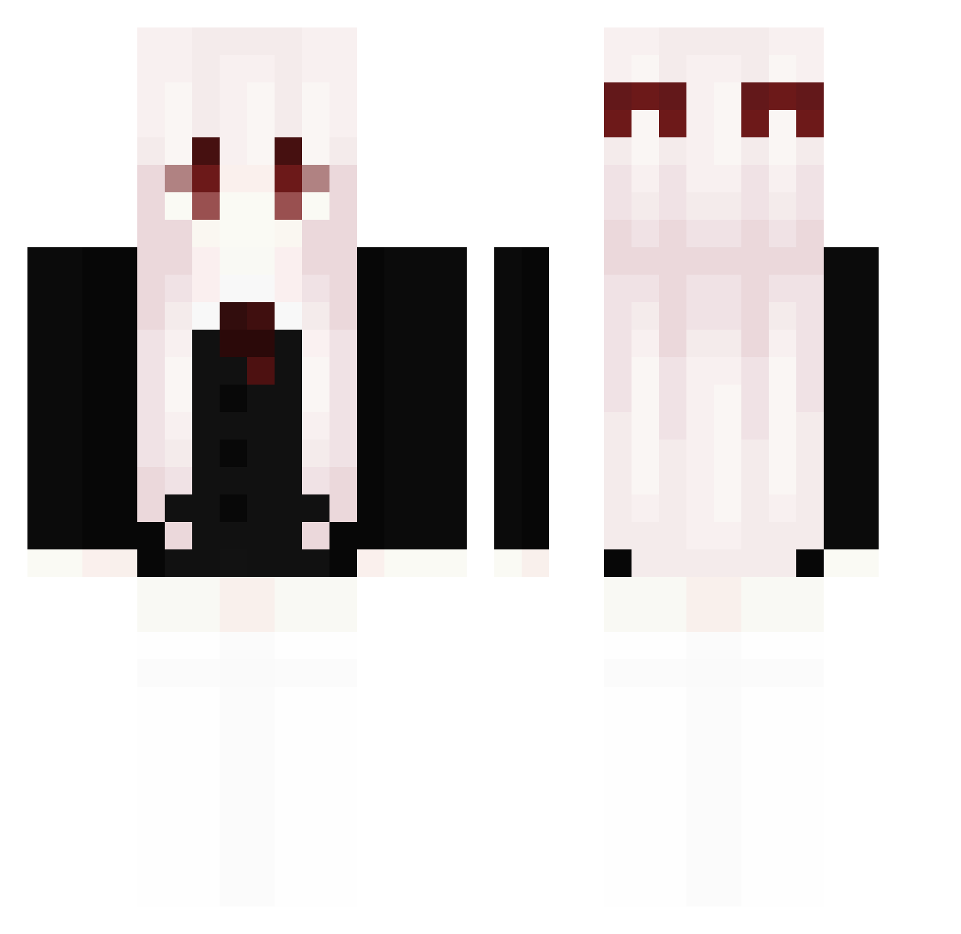 TheRiizz Minecraft skin, front and back view