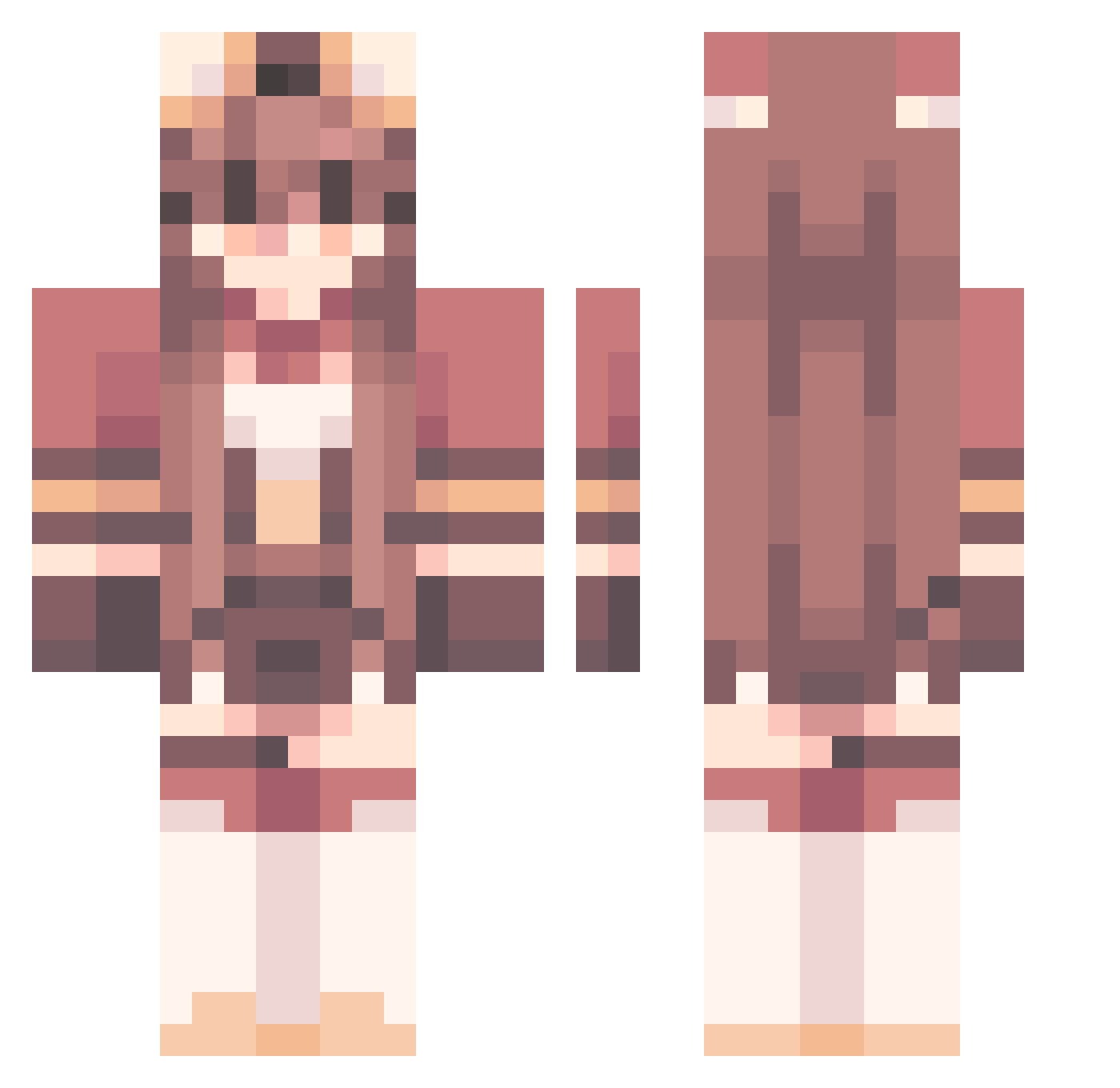 Rutiti_ Minecraft skin, front and back view