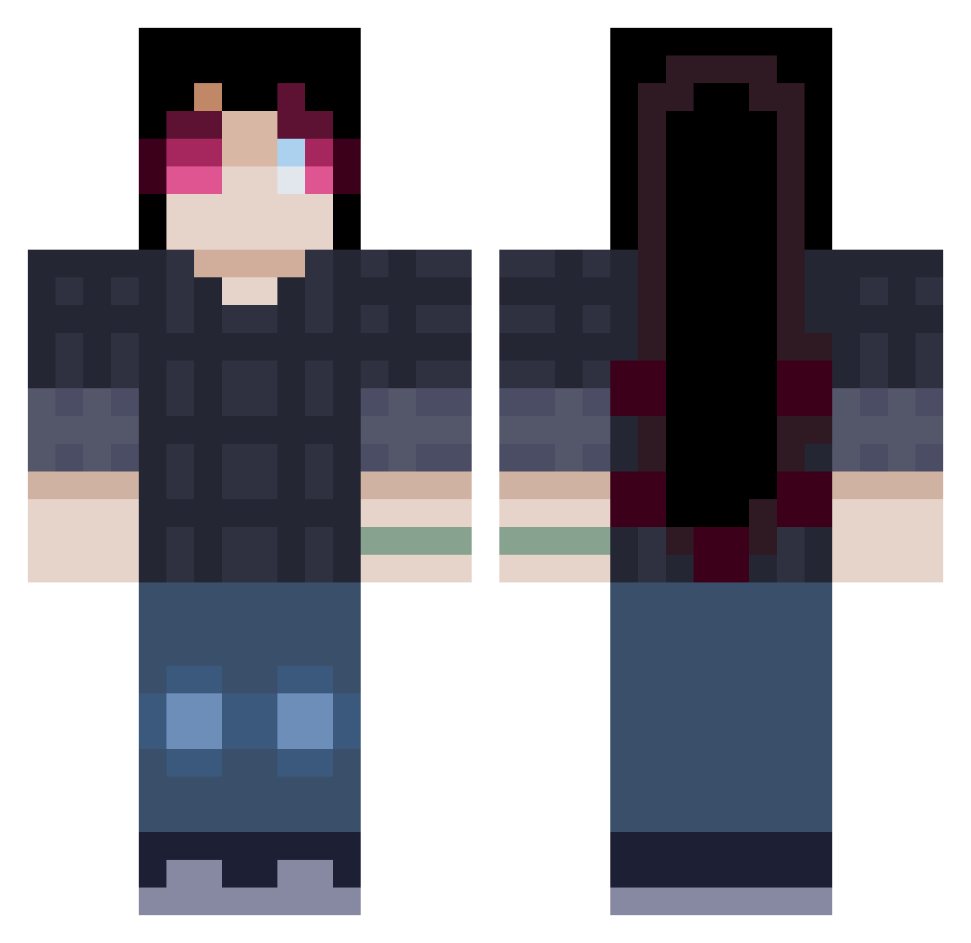 Varil_T Minecraft skin, front and back view