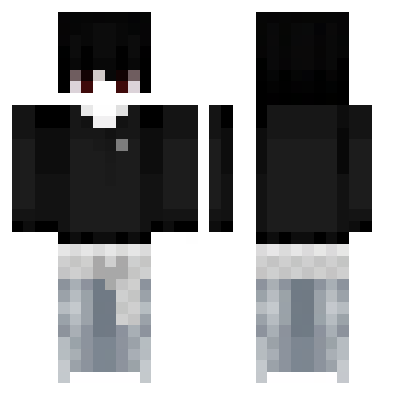 WikSierg2015 Minecraft skin, front and back view