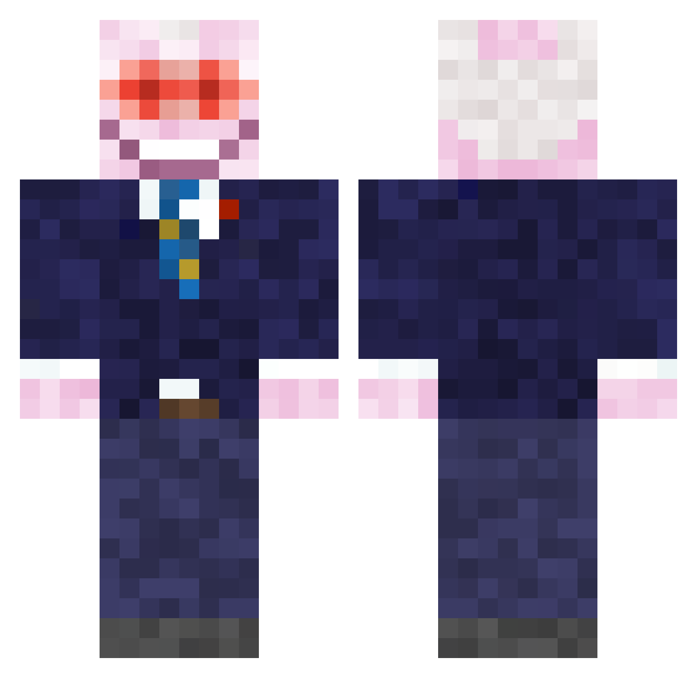 Stalin2022 Minecraft skin, front and back view
