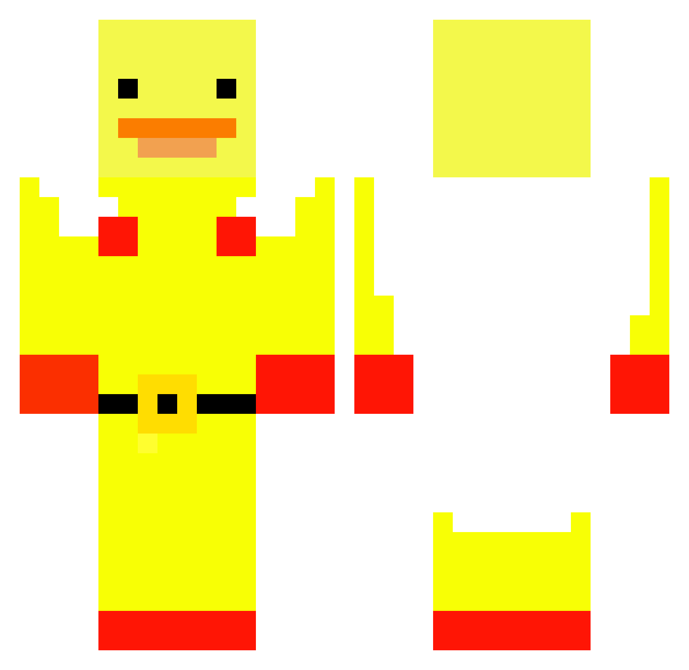 Thenosewizard Minecraft skin, front and back view
