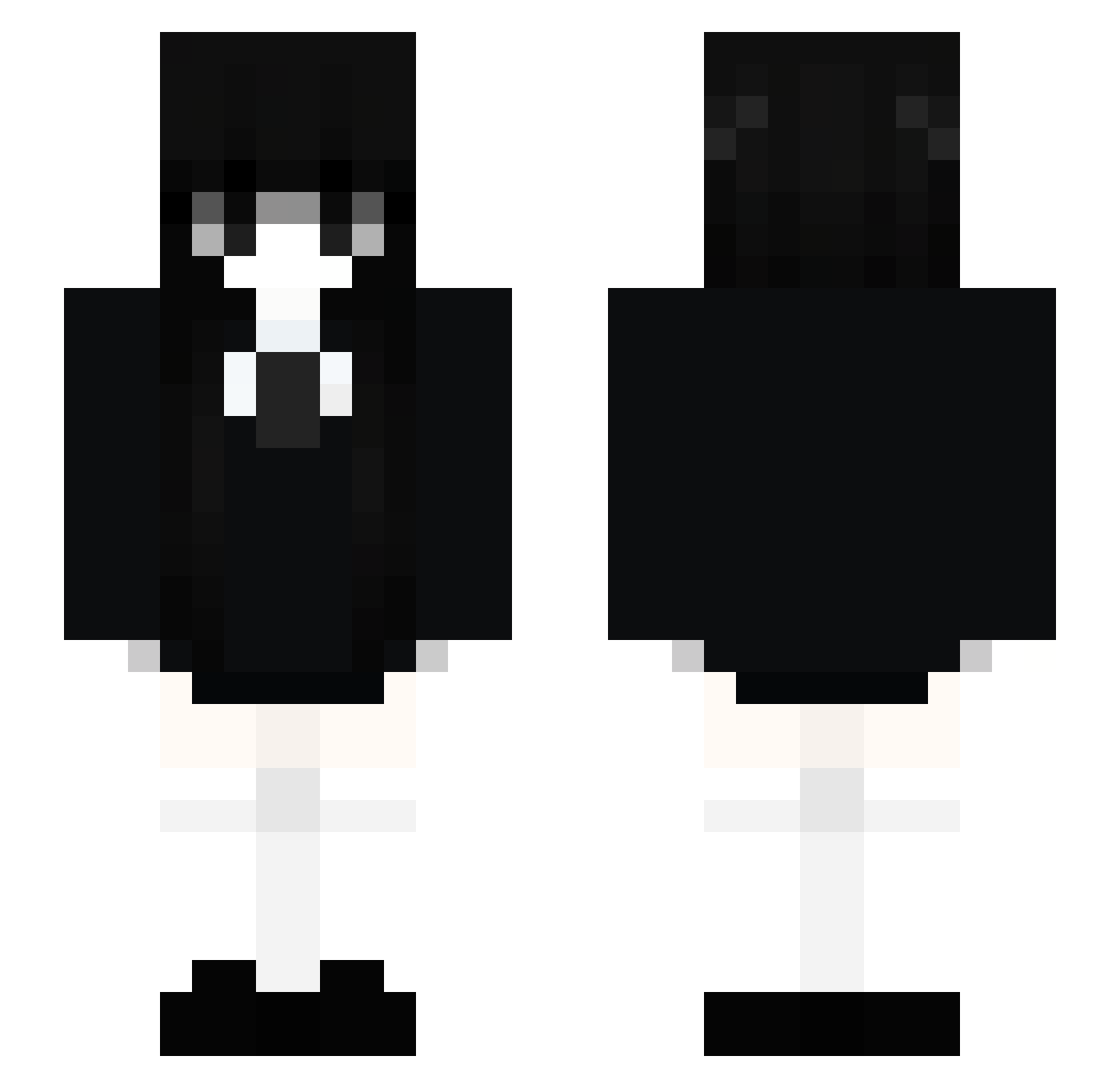 aniuszek Minecraft skin, front and back view