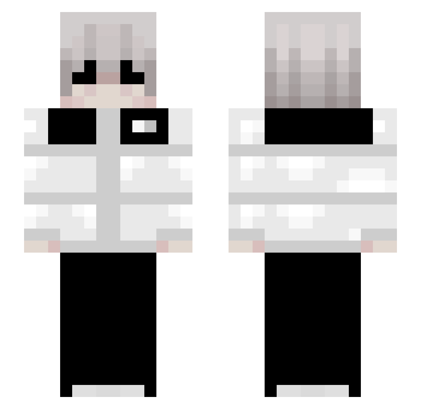 rezor31 Minecraft skin, front and back view