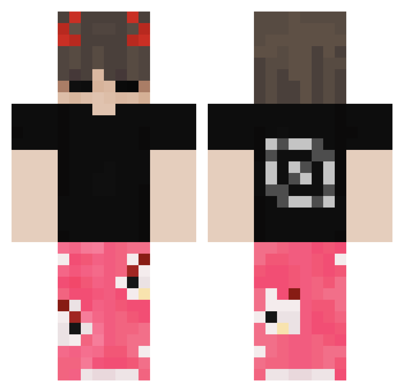 ToLUX101 Minecraft skin, front and back view