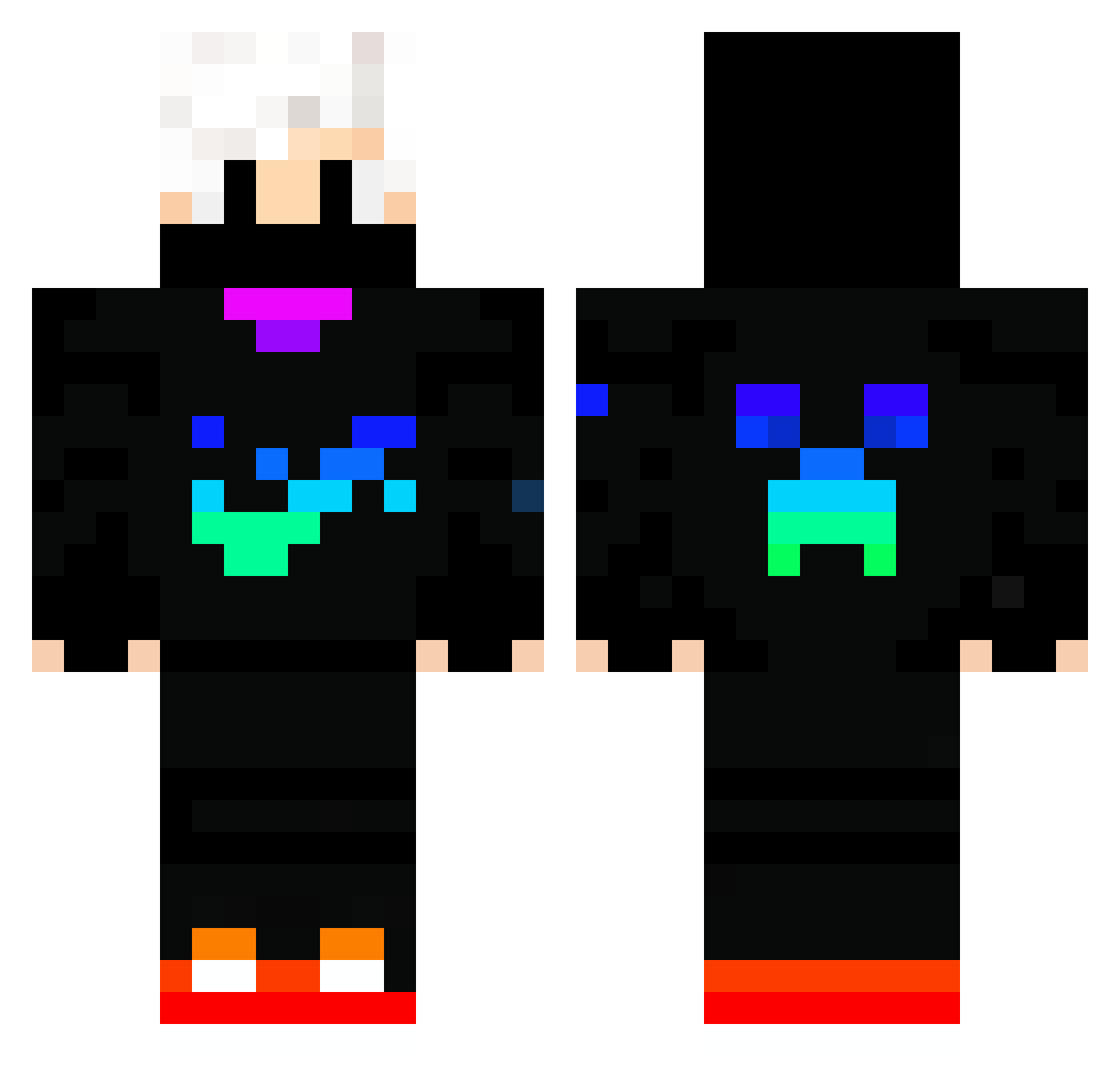 TWilliams10 Minecraft skin, front and back view