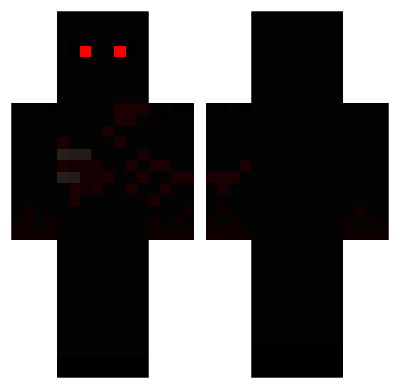 rainbow_girls Minecraft skin, front and back view