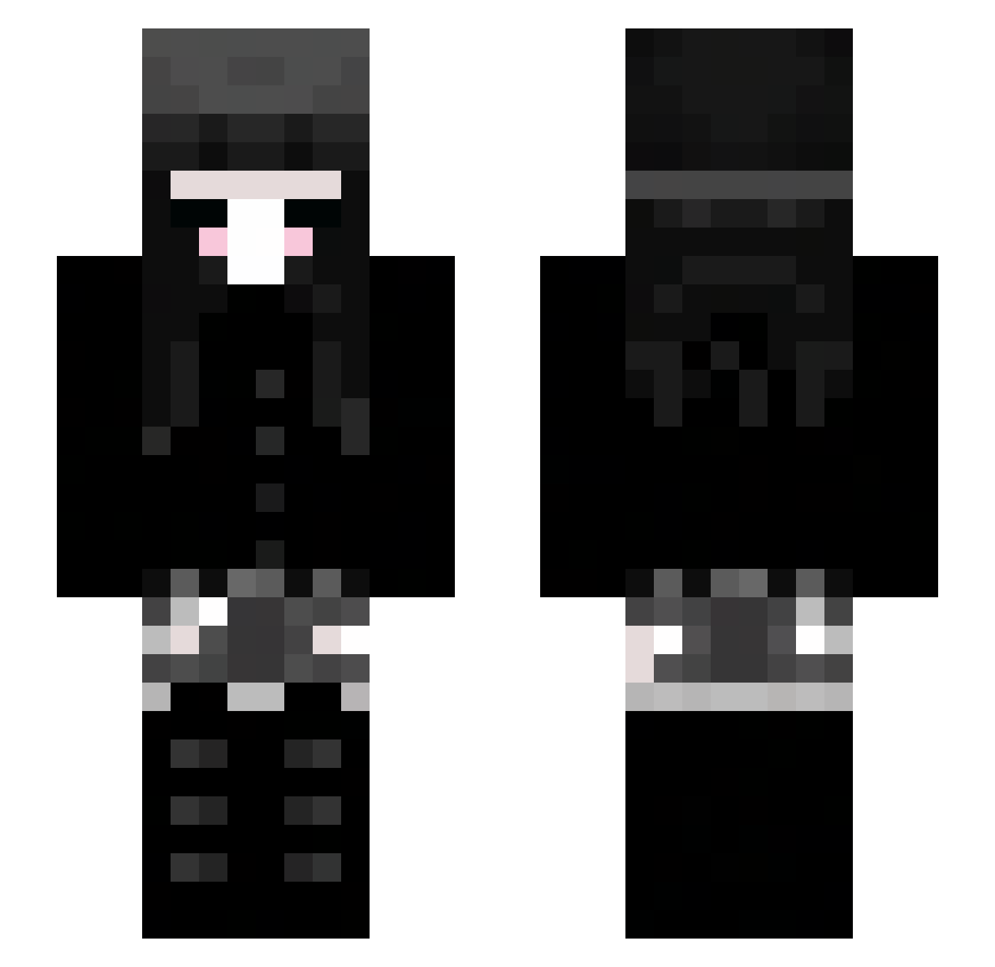 Finya3228 Minecraft skin, front and back view