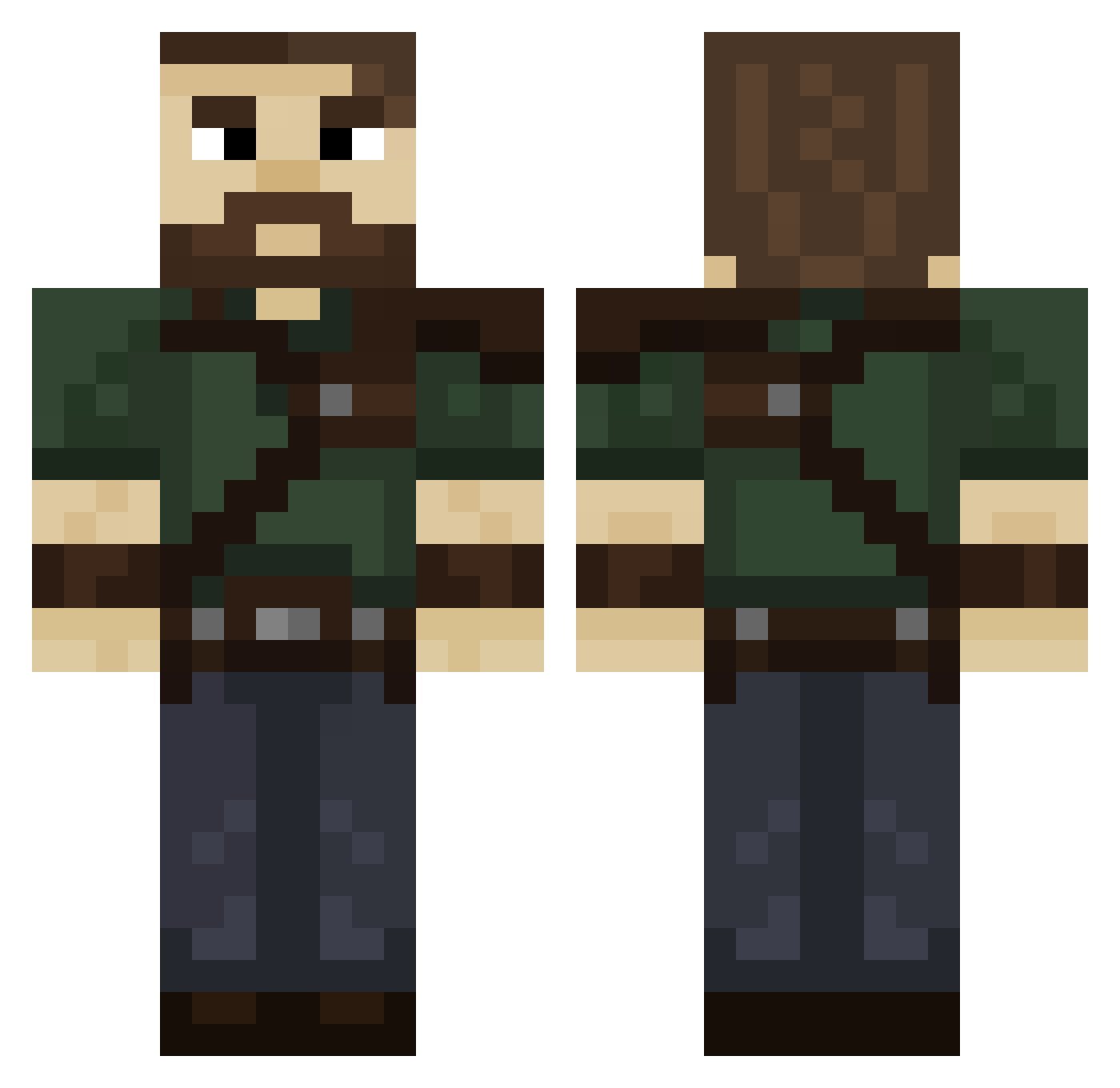Berislav Minecraft skin, front and back view