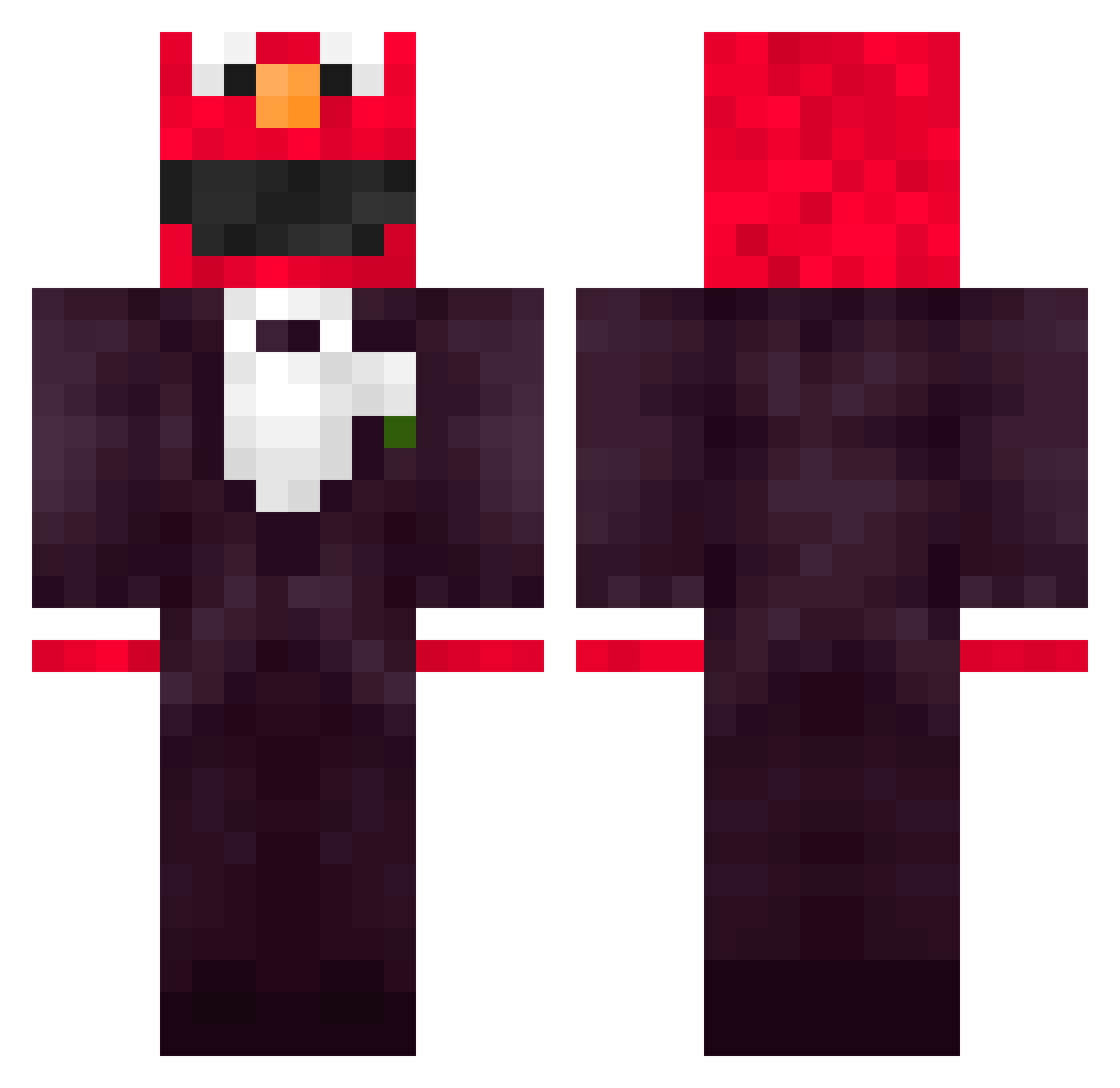 Sapiersmom Minecraft skin, front and back view