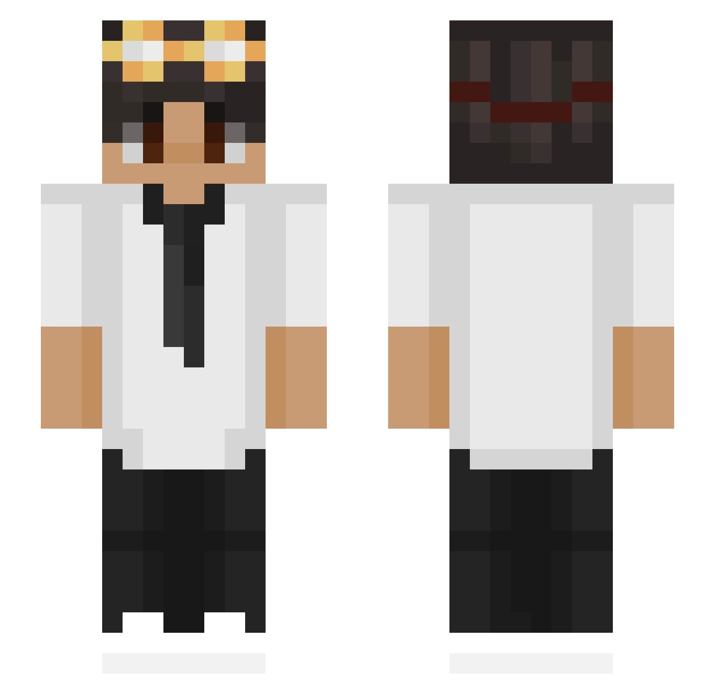 tyshaKB_ Minecraft skin, front and back view