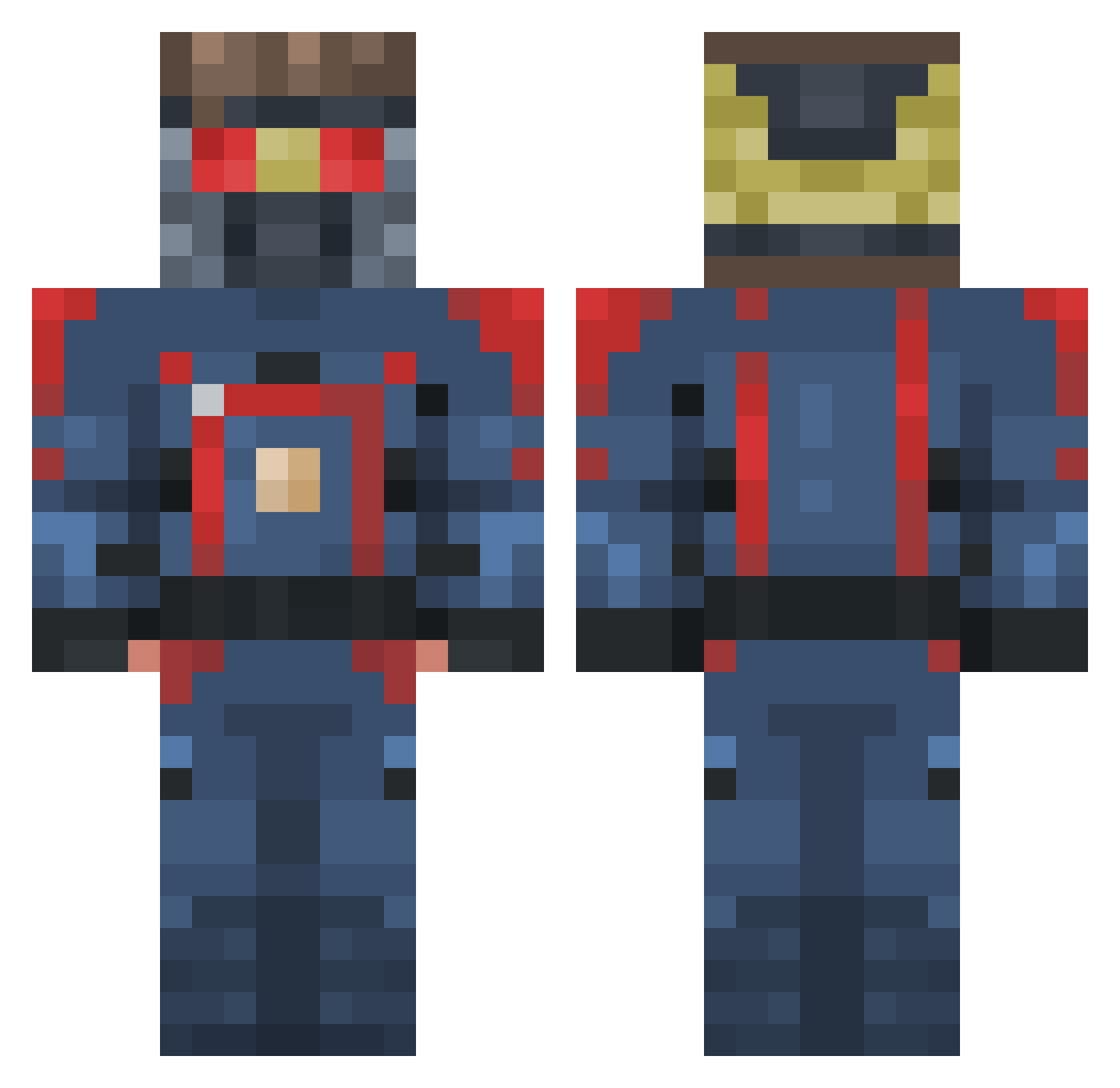 alvadi10 Minecraft skin, front and back view
