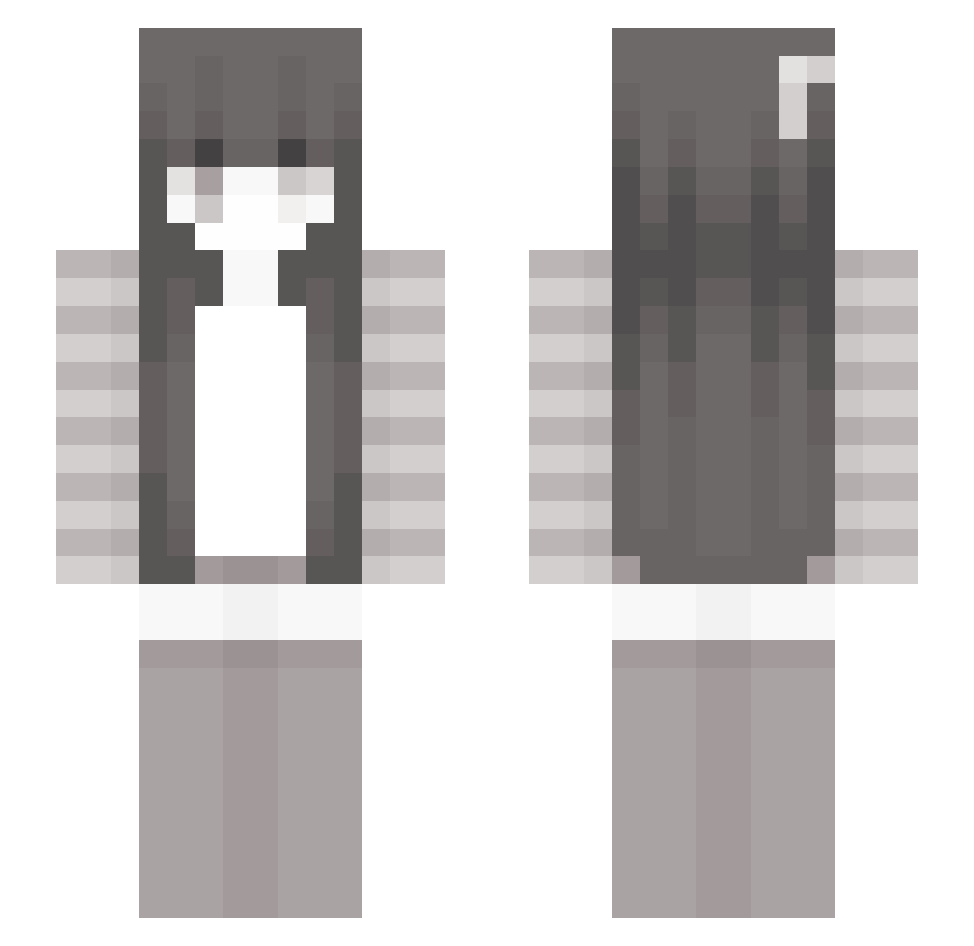 sandXIII Minecraft skin, front and back view