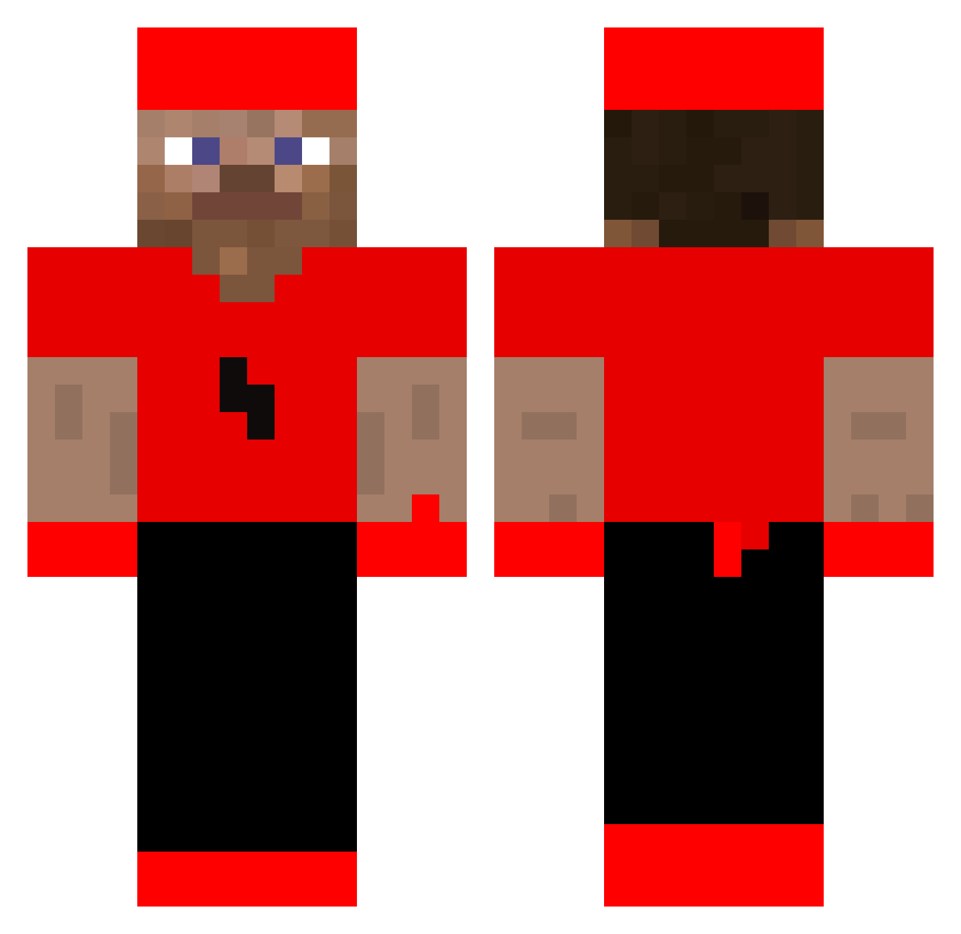 totalfesty Minecraft skin, front and back view