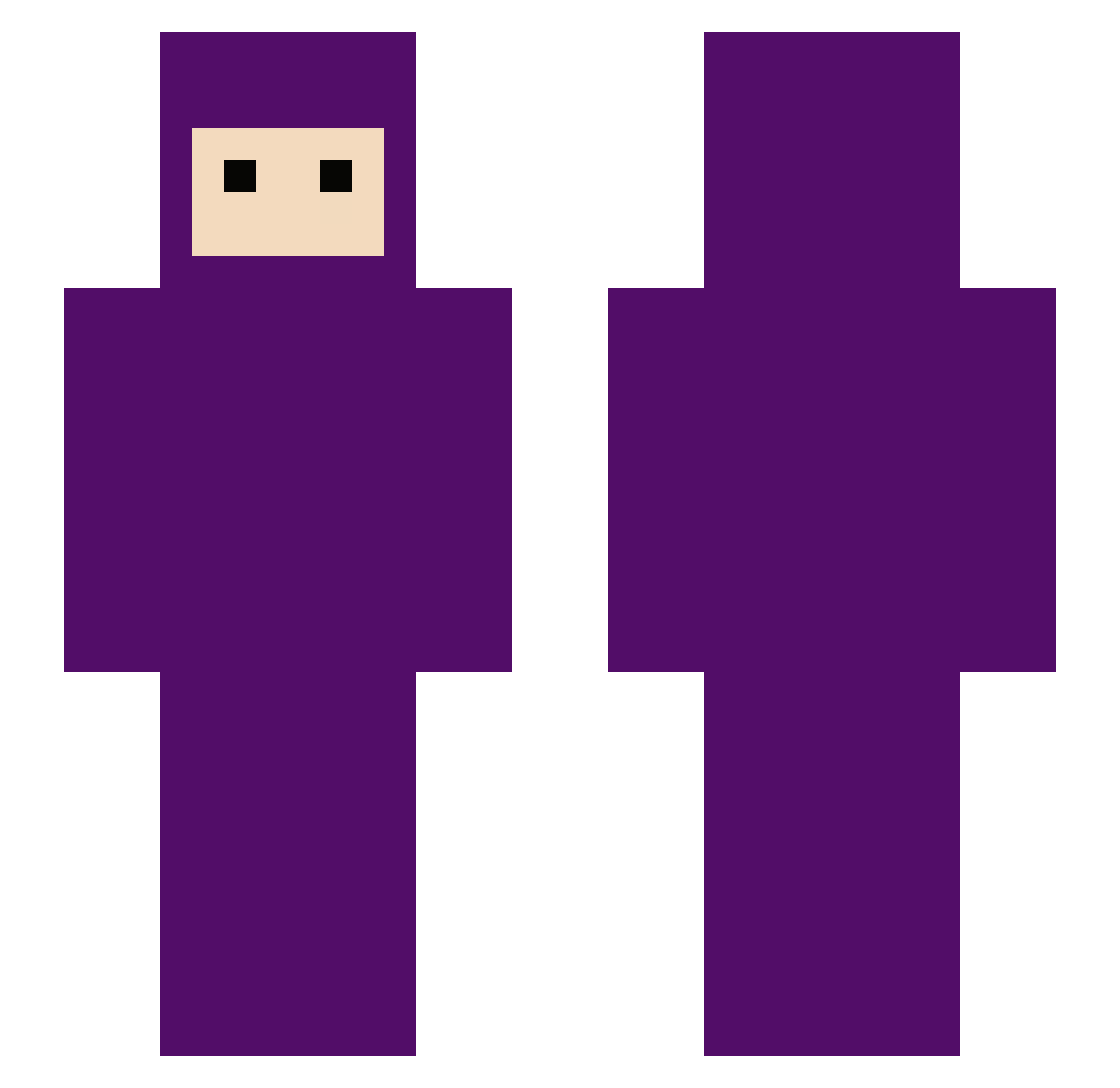 ilyallmylife Minecraft skin, front and back view