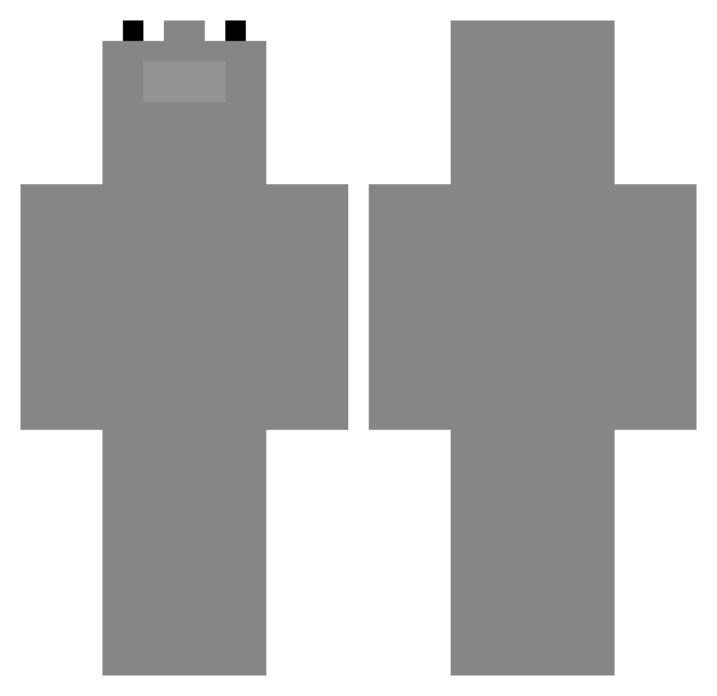 t0t1_ Minecraft skin, front and back view