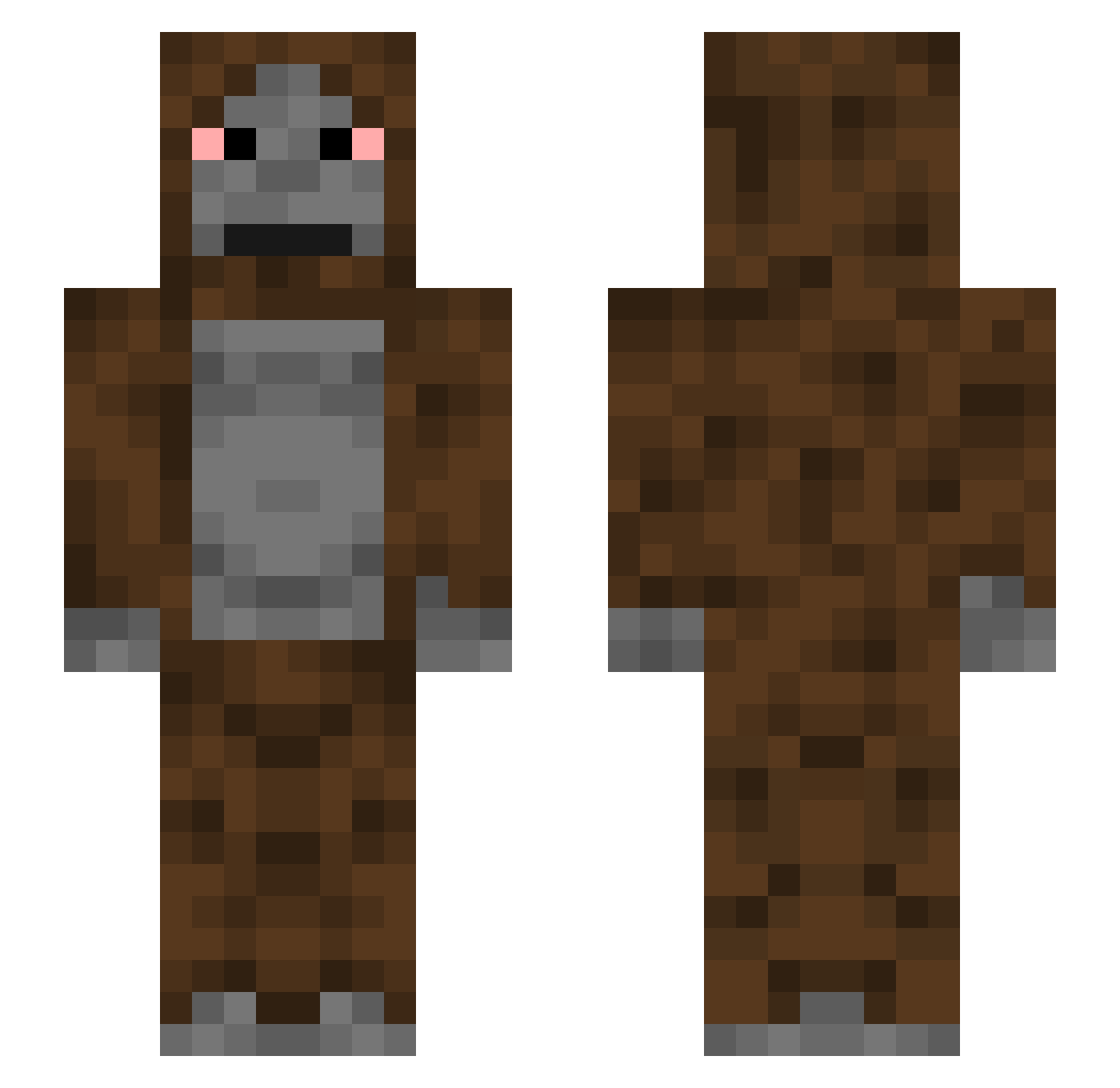 YTaudangeruz Minecraft skin, front and back view