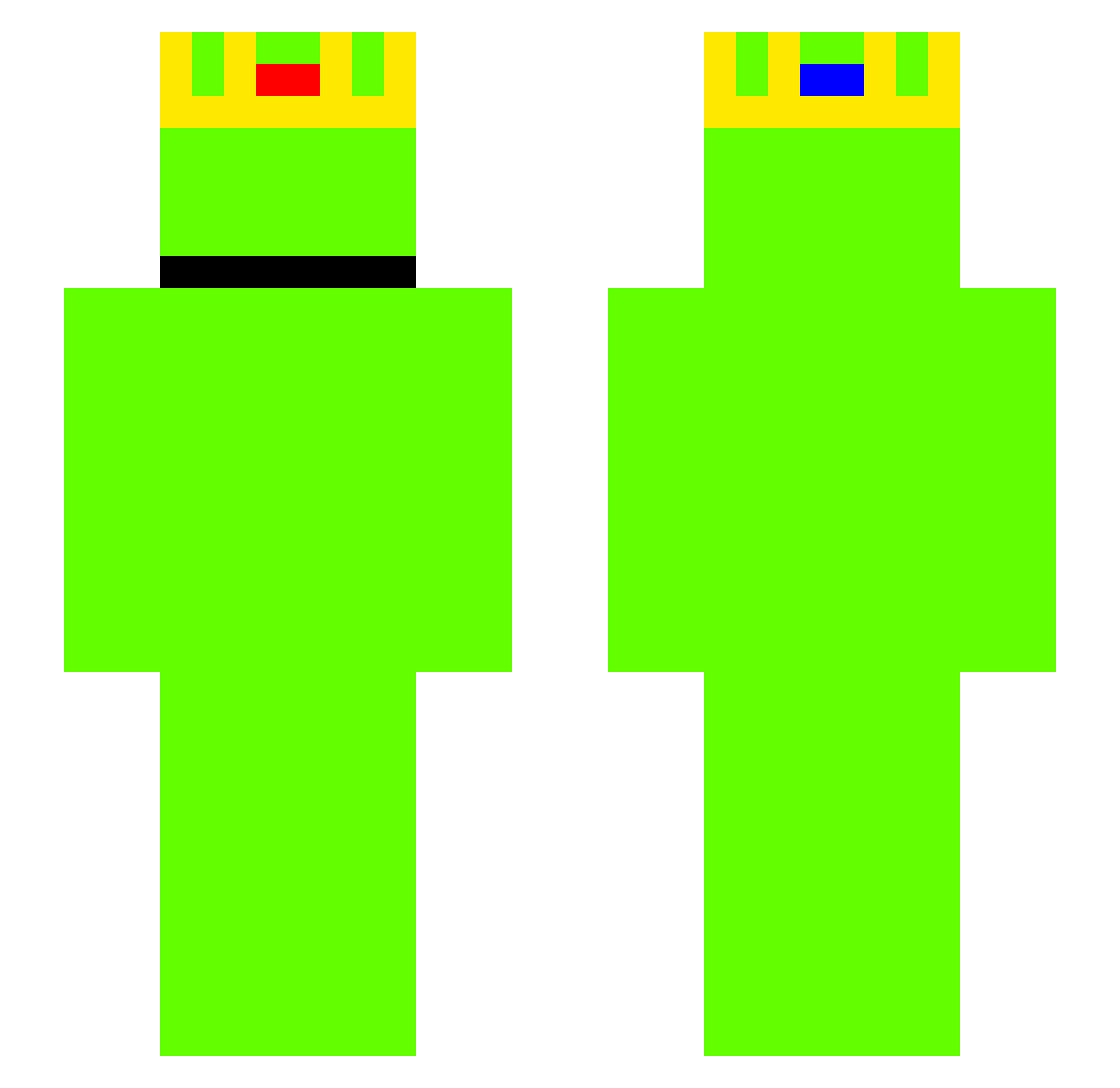 Heny_1234 Minecraft skin, front and back view