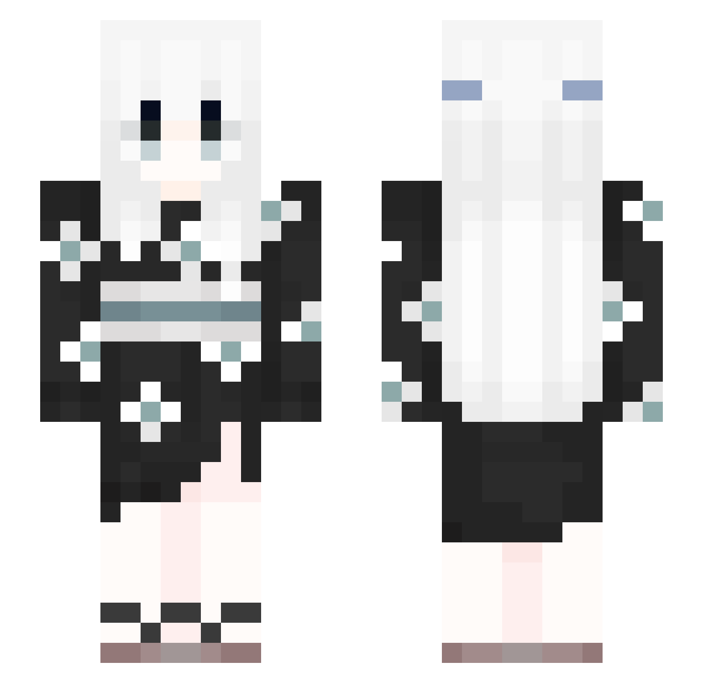 Reynatic Minecraft skin, front and back view