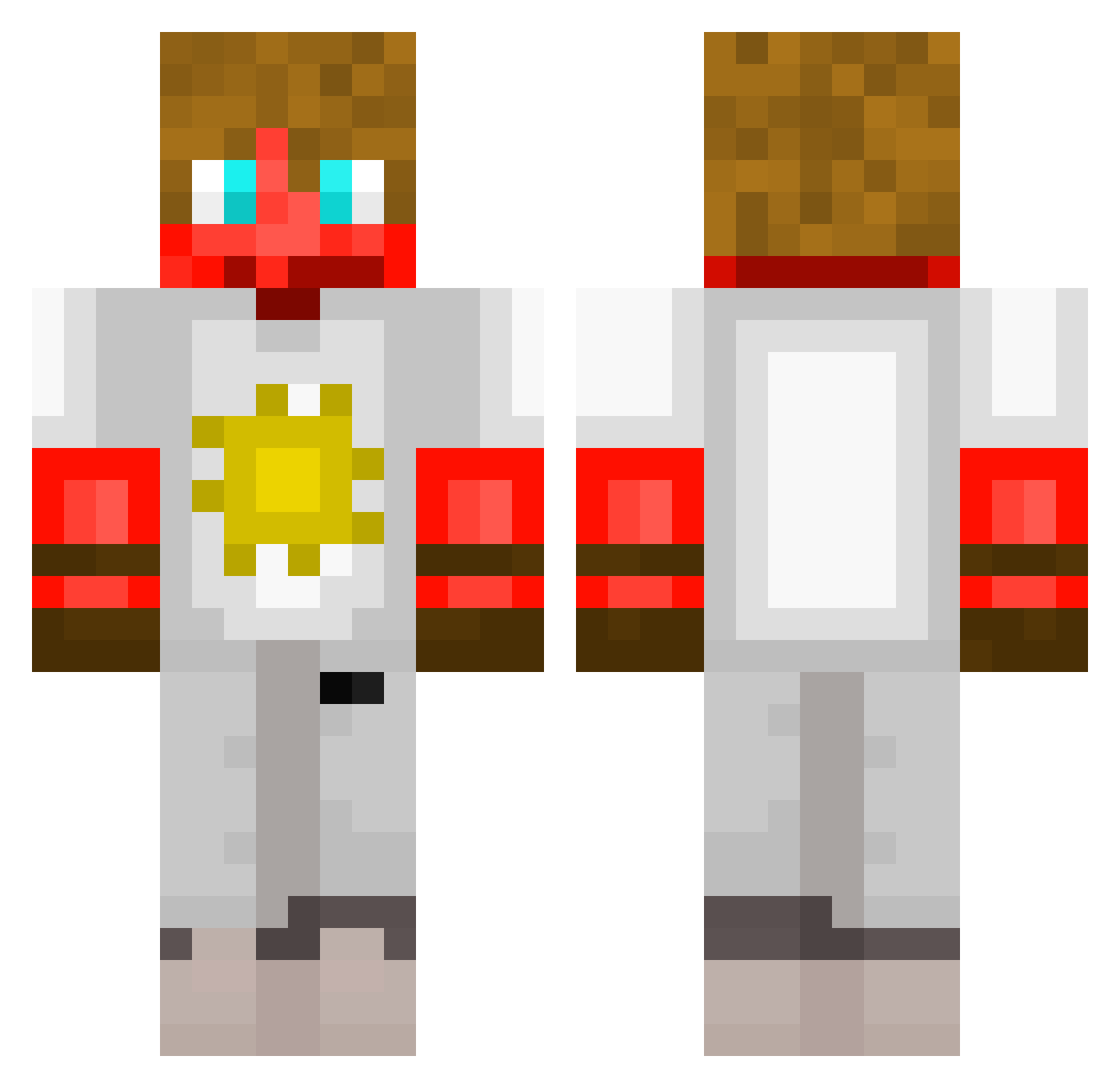 sevnsea_ Minecraft skin, front and back view
