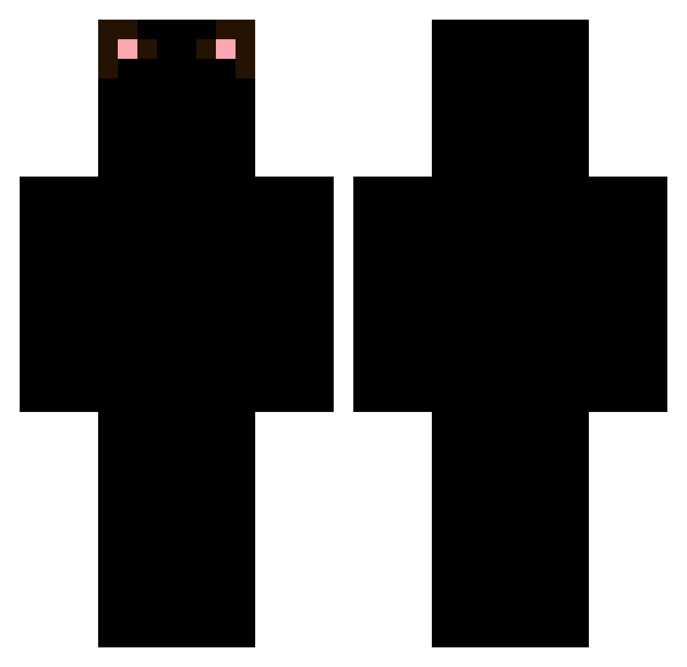 5si5si Minecraft skin, front and back view