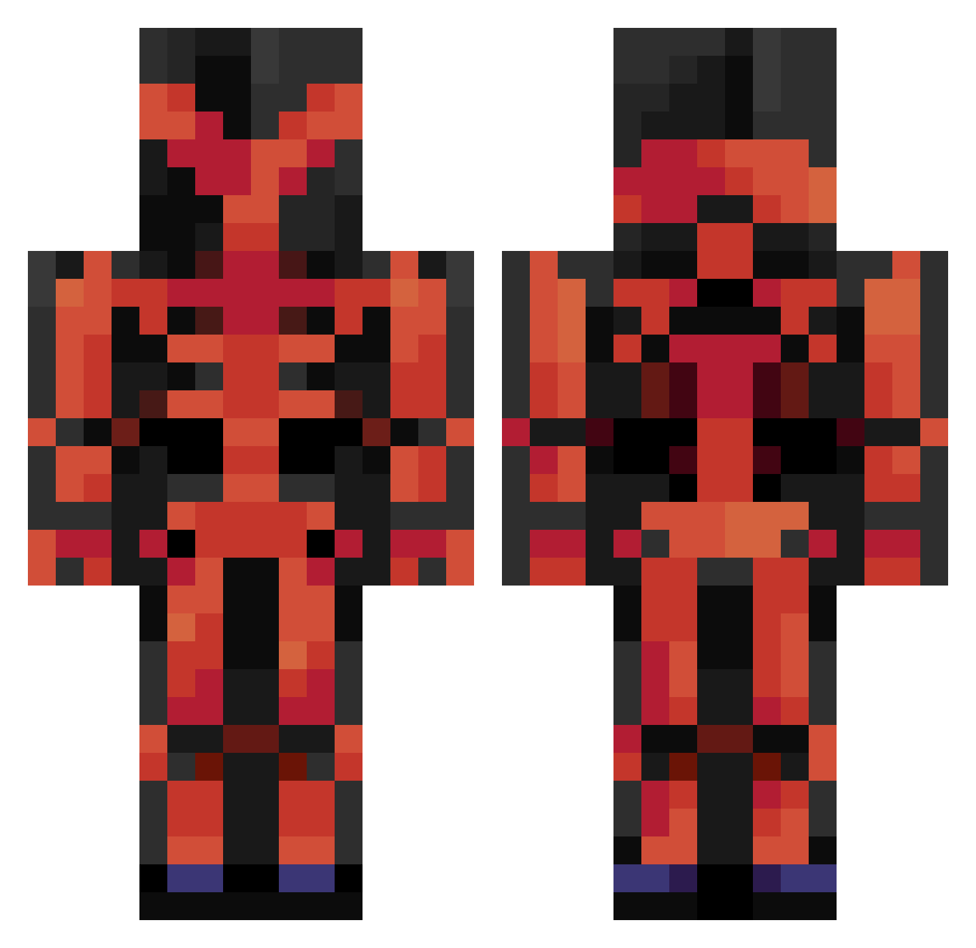 EROR404GGR Minecraft skin, front and back view