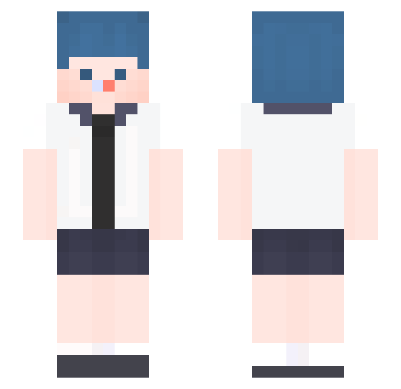 Udam_ Minecraft skin, front and back view