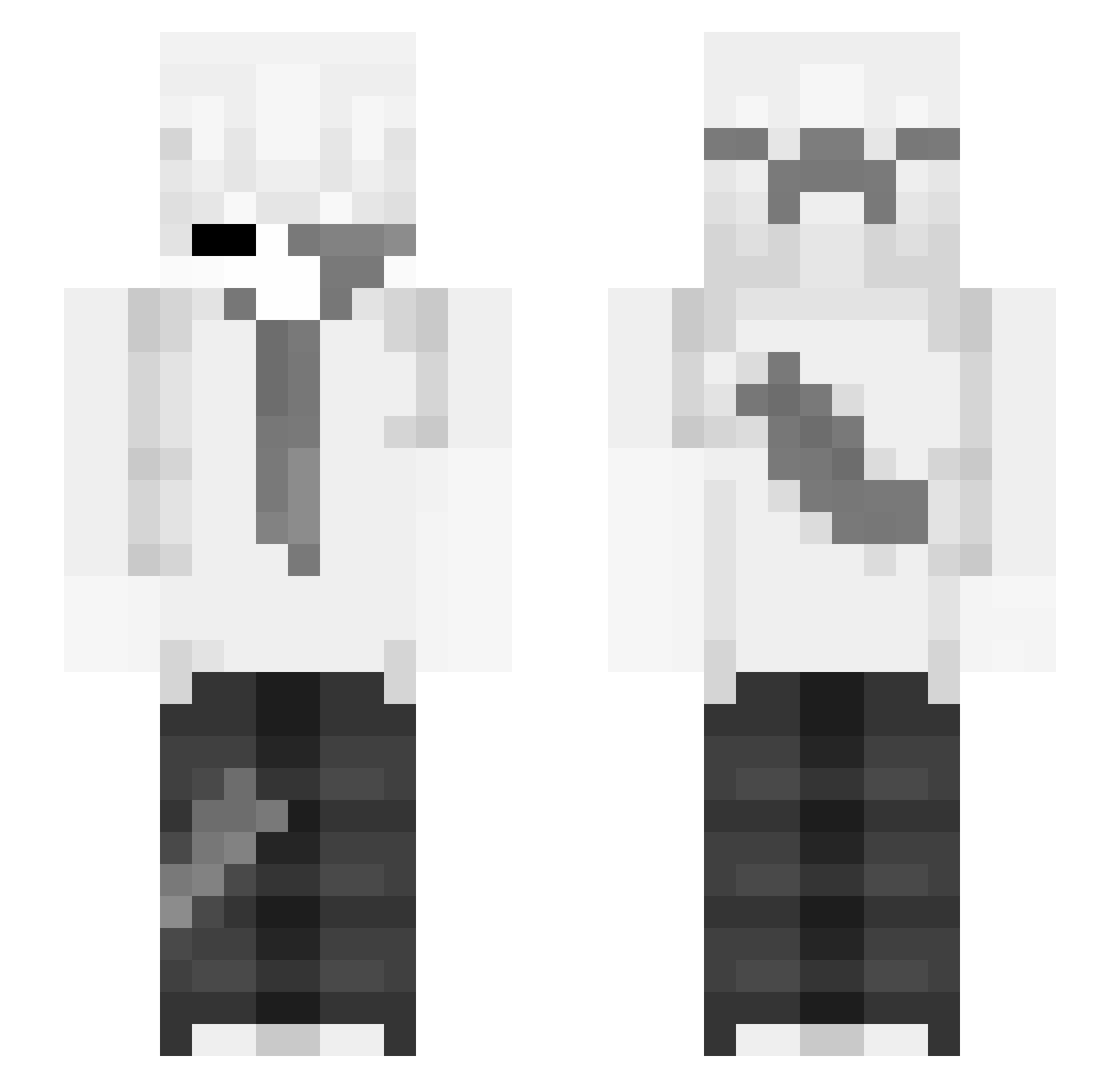 skadam13 Minecraft skin, front and back view