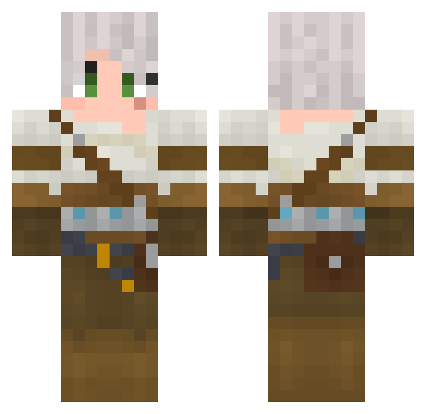 OniZuKaa_ Minecraft skin, front and back view