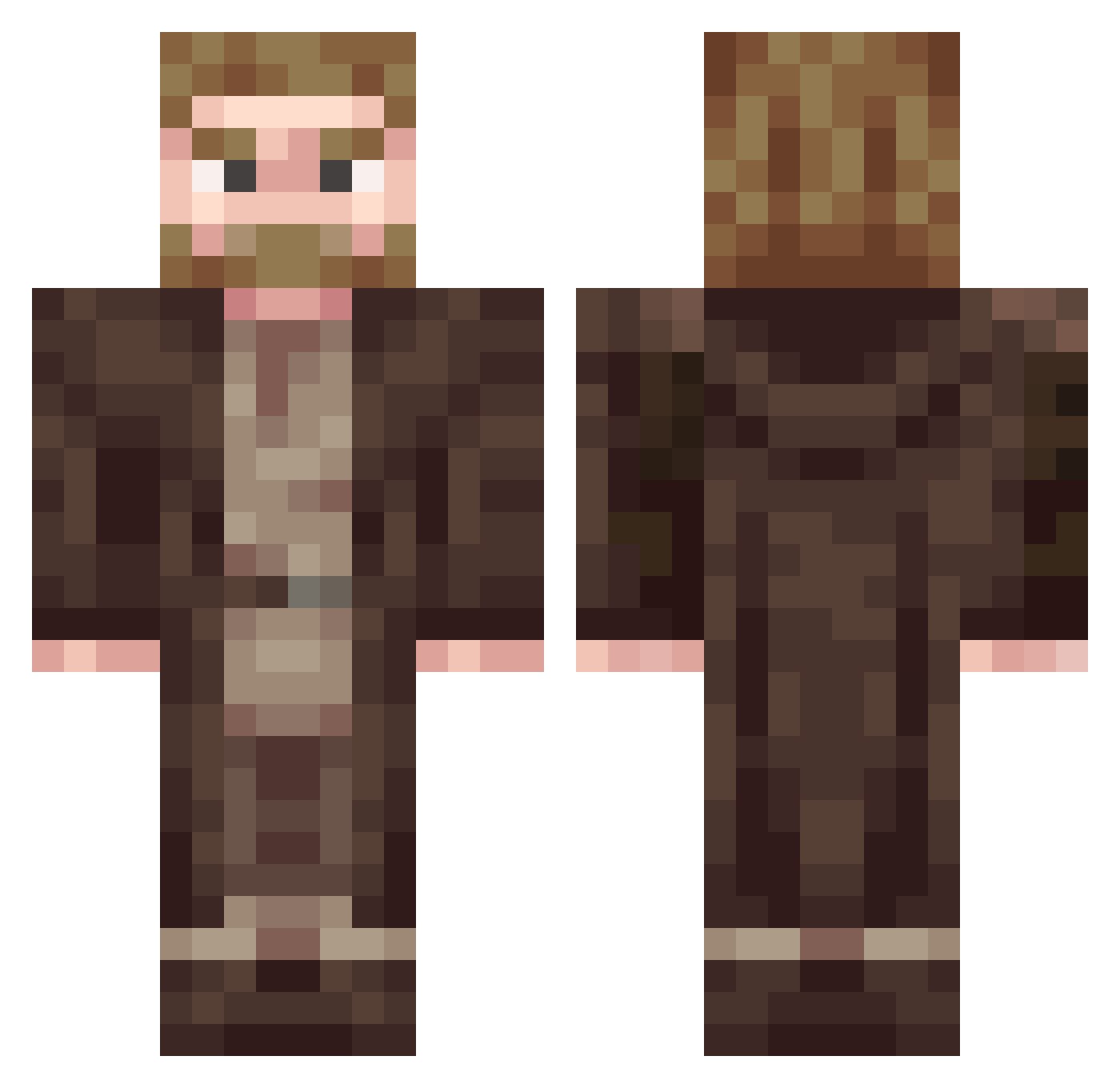 ENOSIS7569 Minecraft skin, front and back view