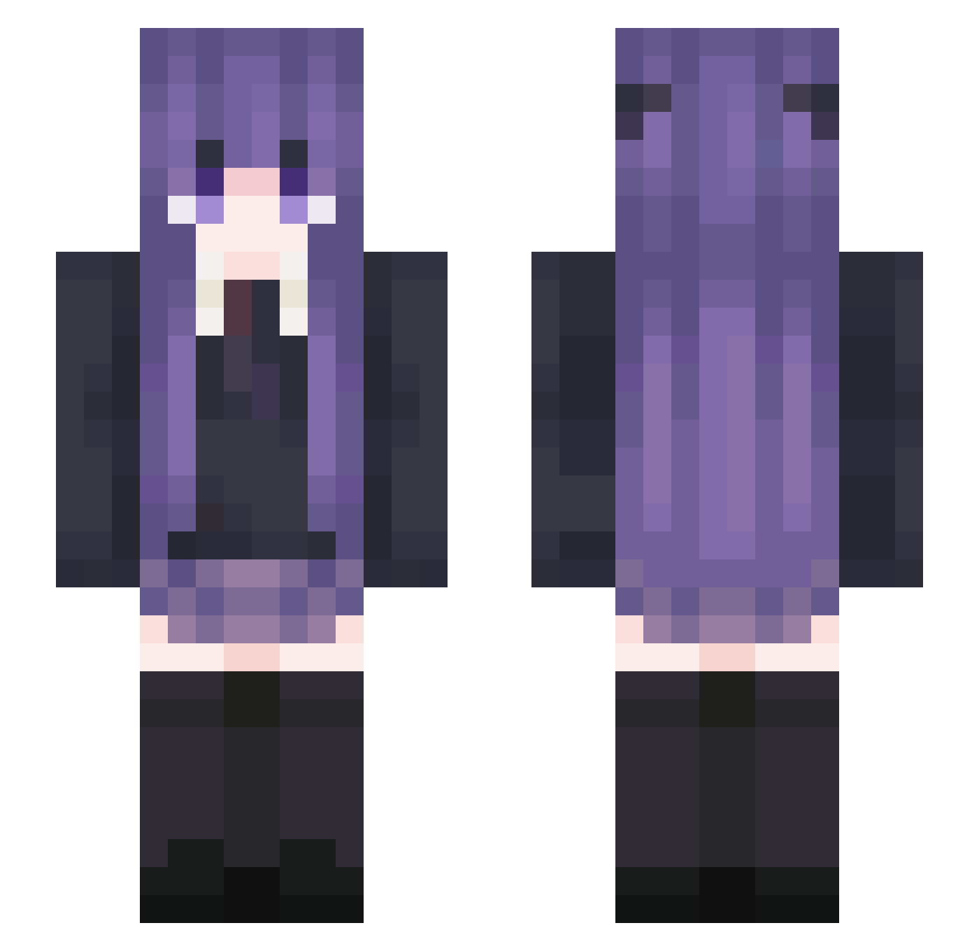 BenMao2104 Minecraft skin, front and back view