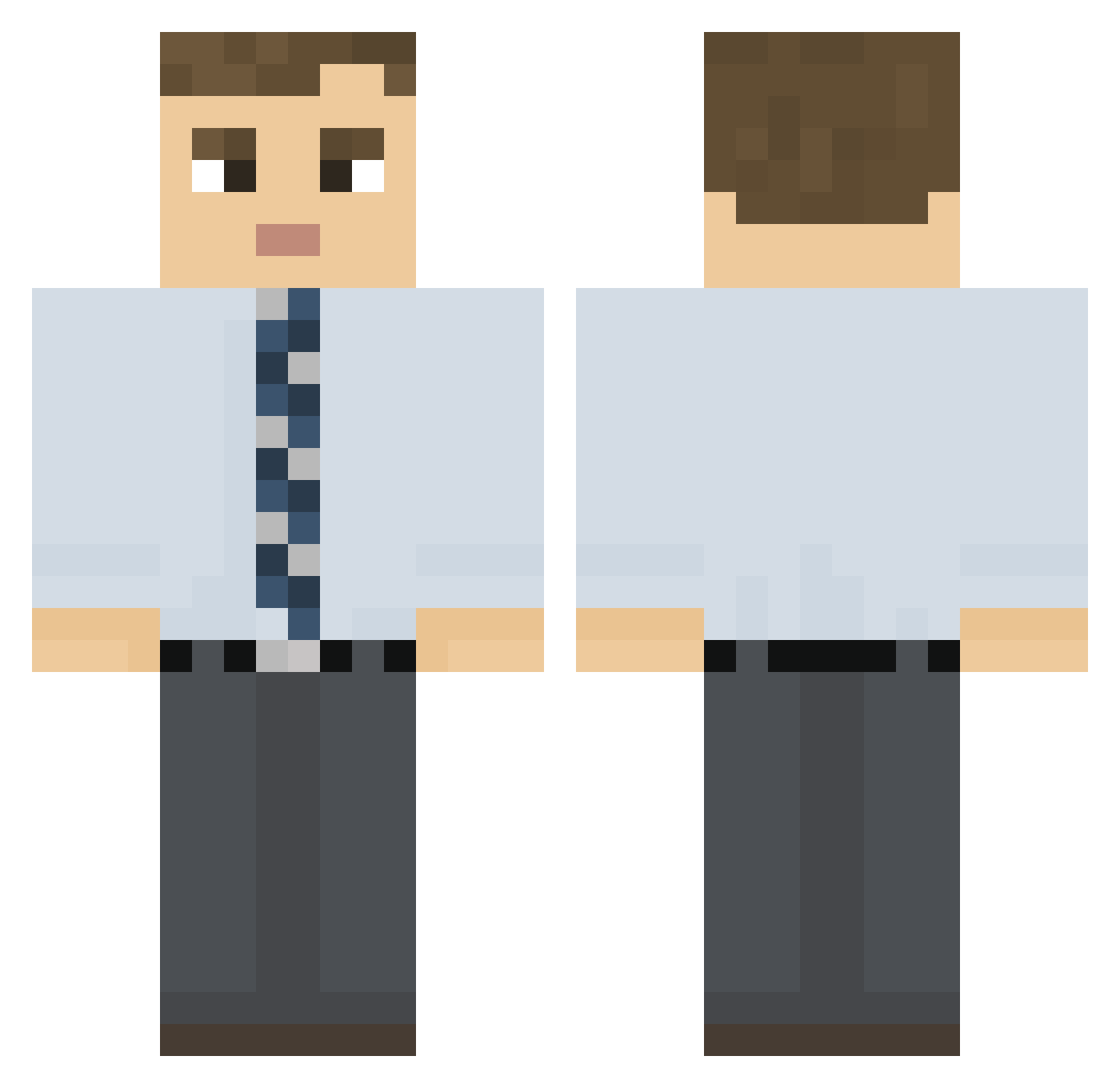 Piotreltruskawka Minecraft skin, front and back view