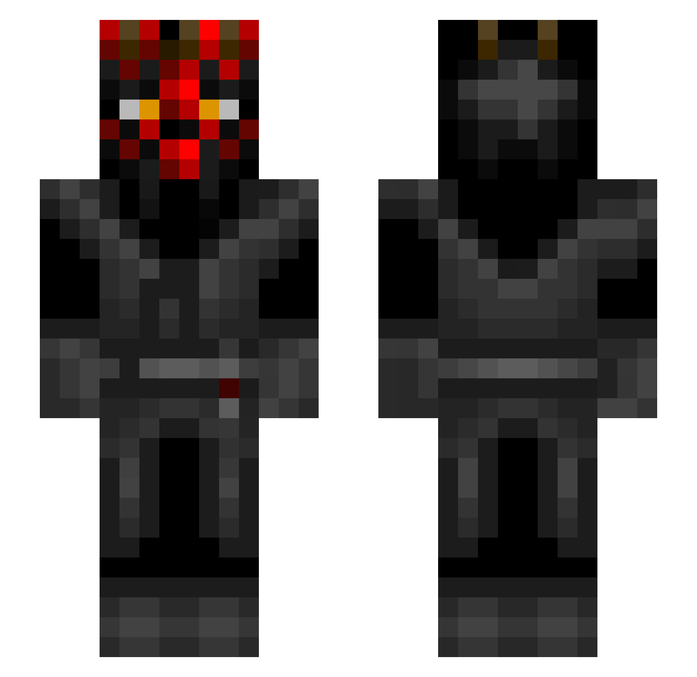thorasgard55 Minecraft skin, front and back view