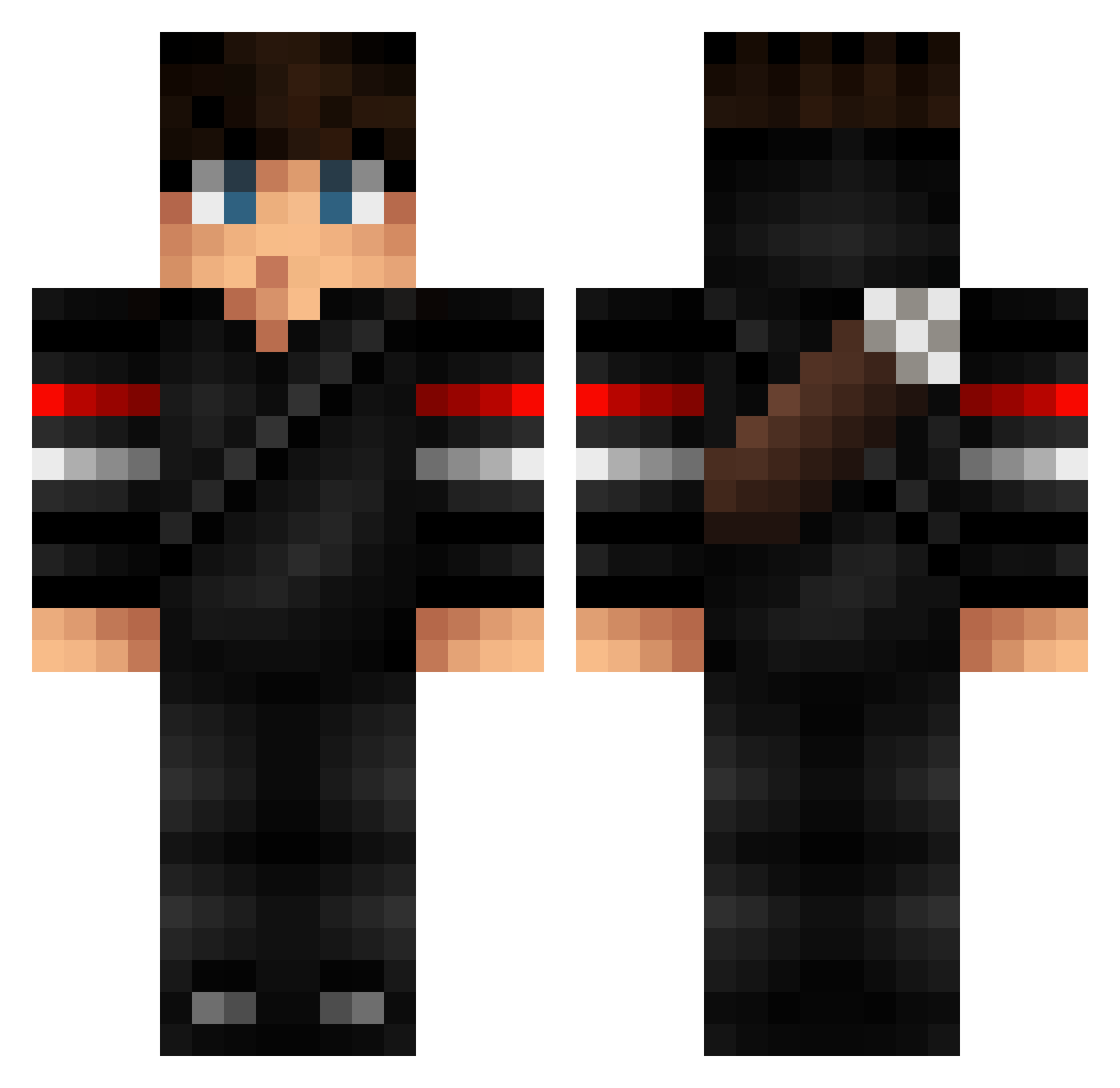 Maarten_games Minecraft skin, front and back view
