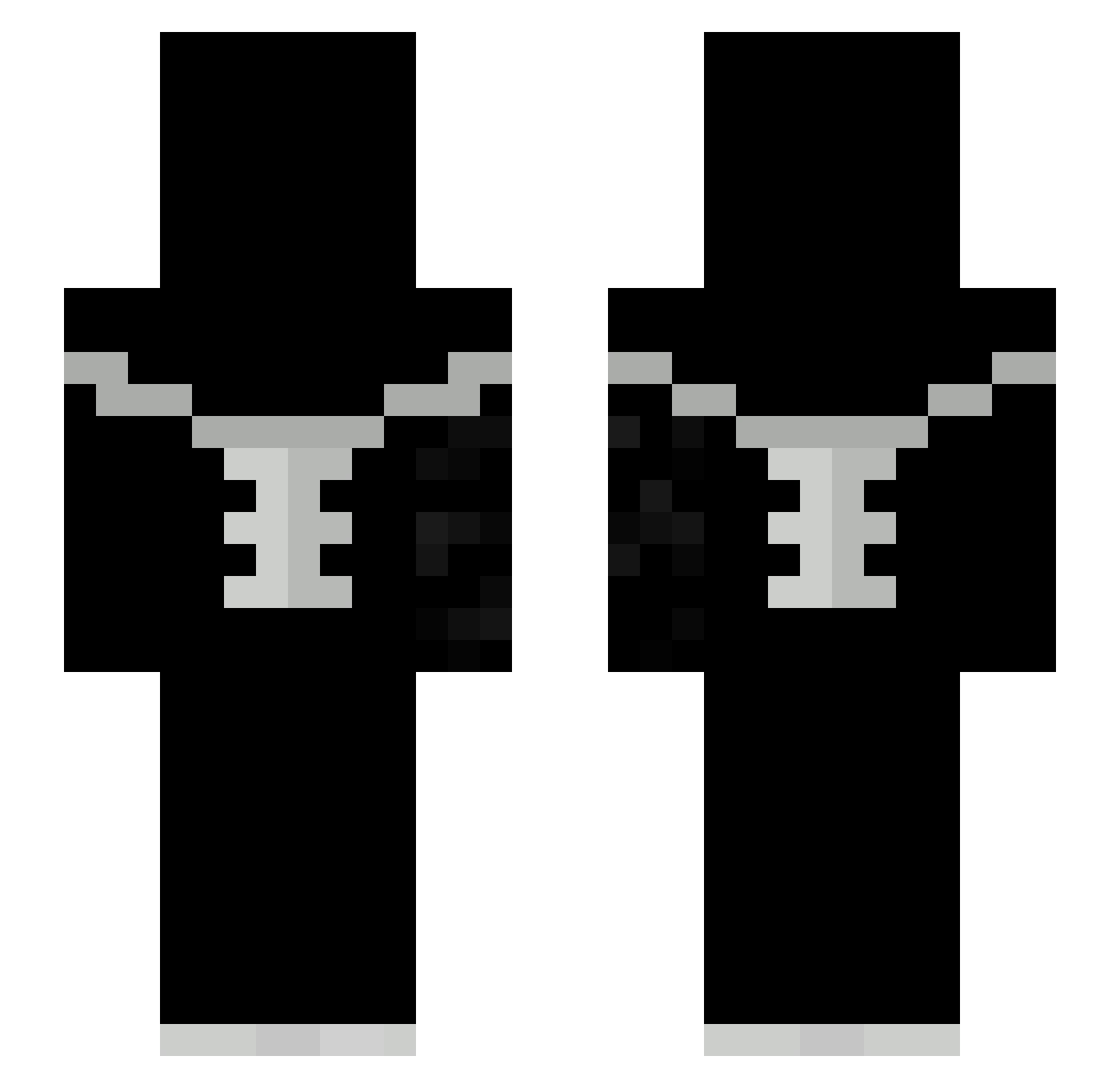 st7q Minecraft skin, front and back view