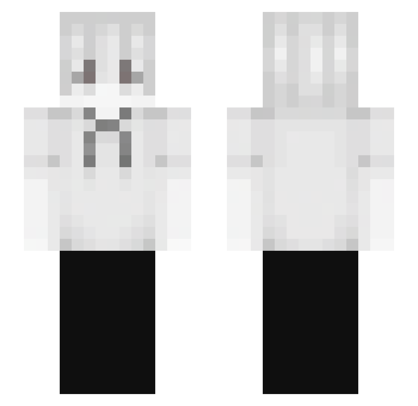 Yukii_12 Minecraft skin, front and back view